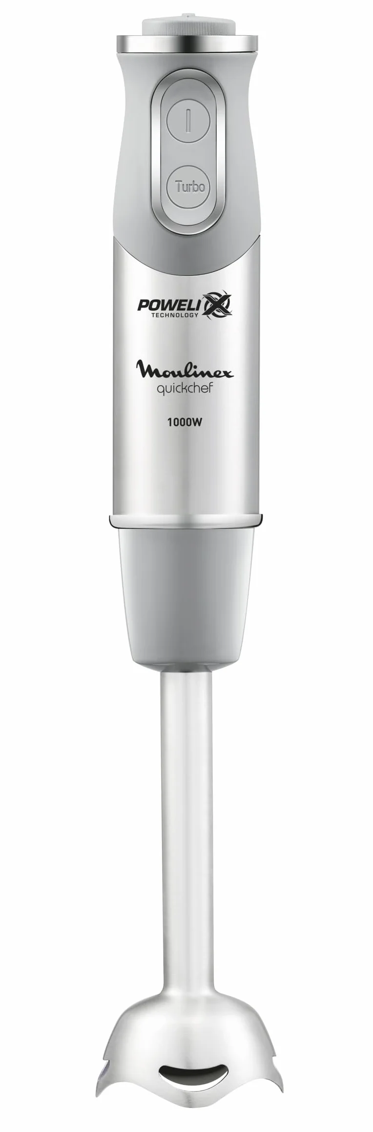 Moulinex Quick chef Quickchef blender ręczny z 3 akcesoriami, stal nierdzewna, 10 prędkości, 1000 W