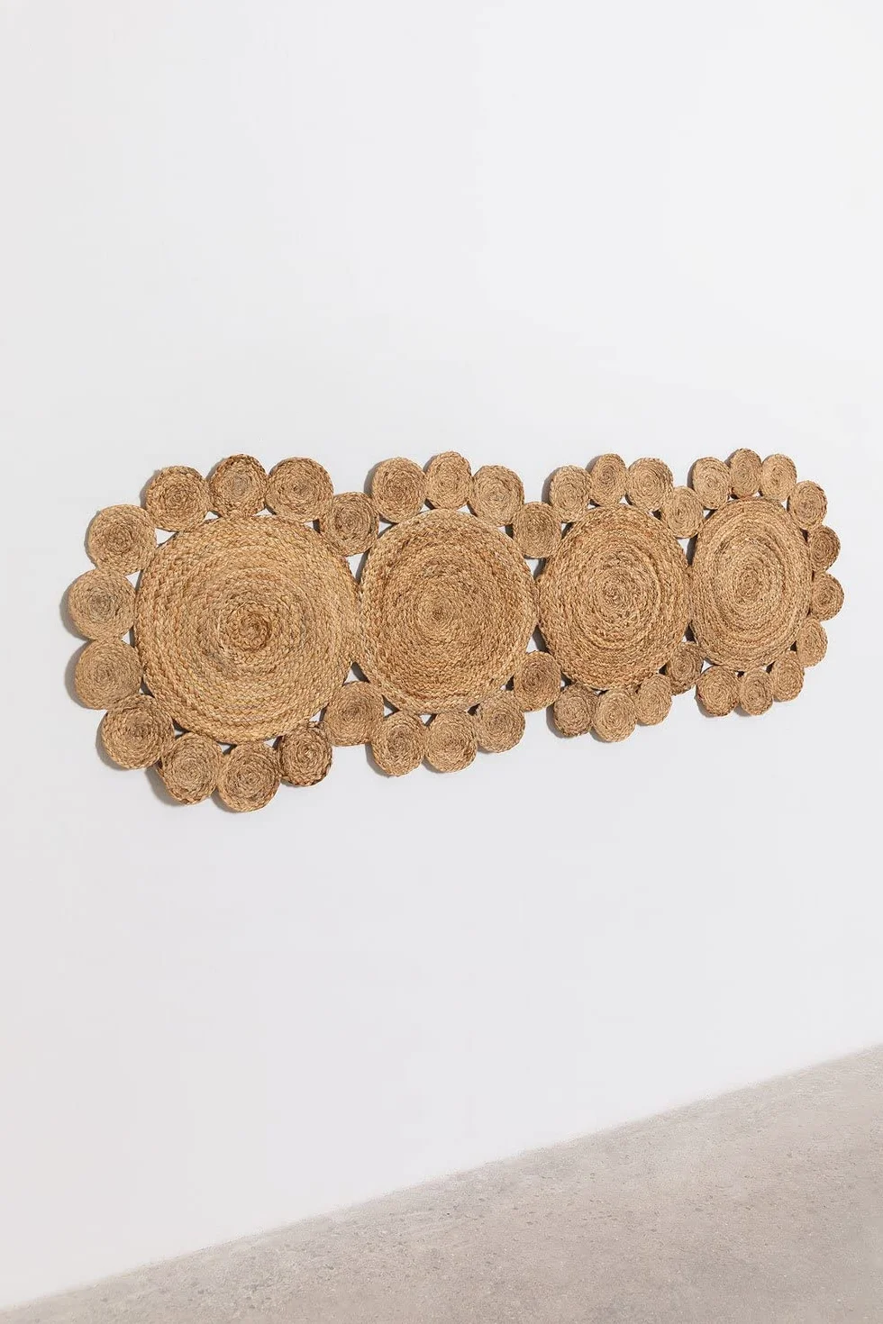 SKLUM Zagłówek z juty Otilie do łóżka 150 cm 150 cm