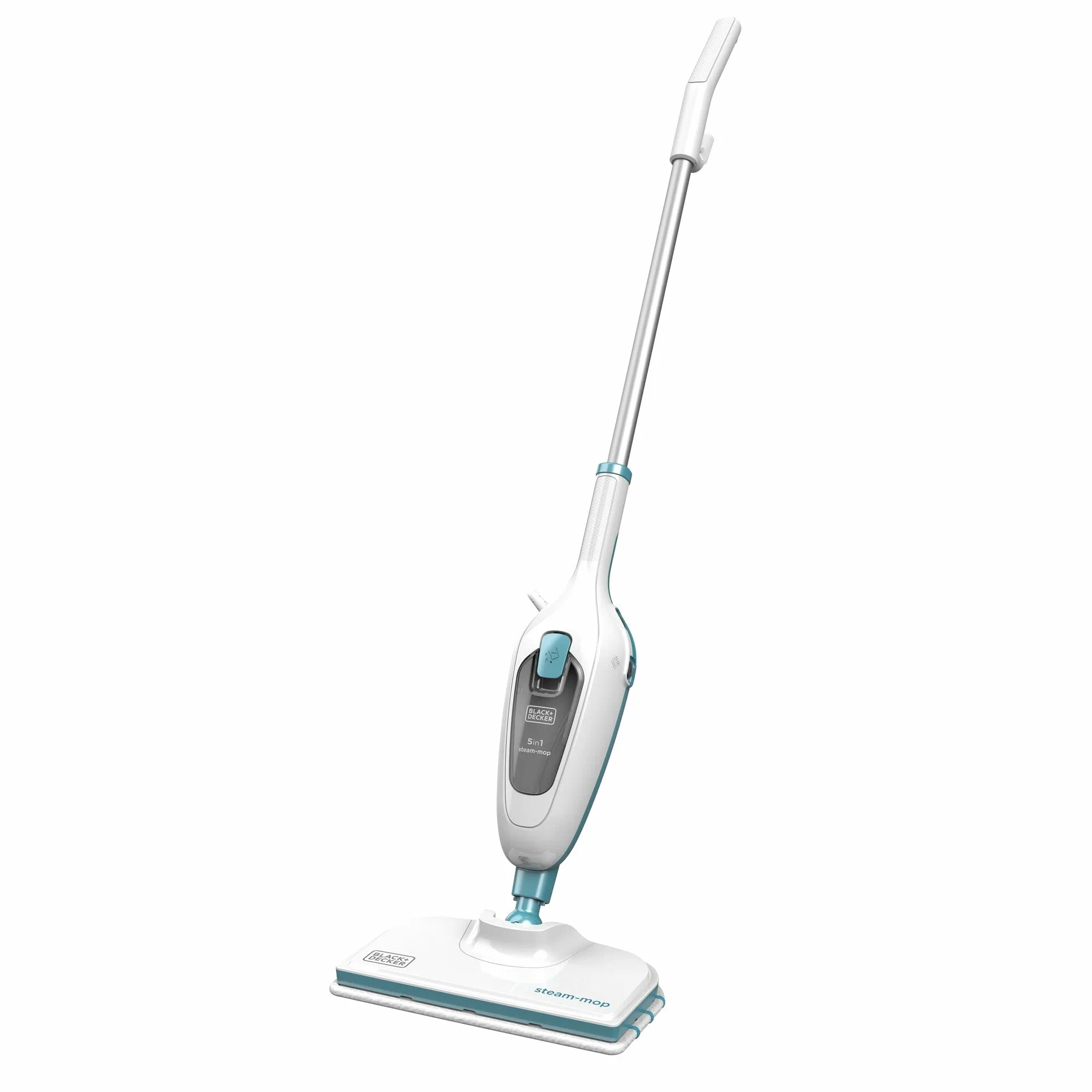 BLACK+DECKER Mop parowy 5 w 1, 1300 W, odkurzacz parowy do higienicznej, dokładnej czystości, zdejmowany trzonek, łatwa obsługa, w zestawie 5-częściowy zestaw akcesoriów) FSM13E5