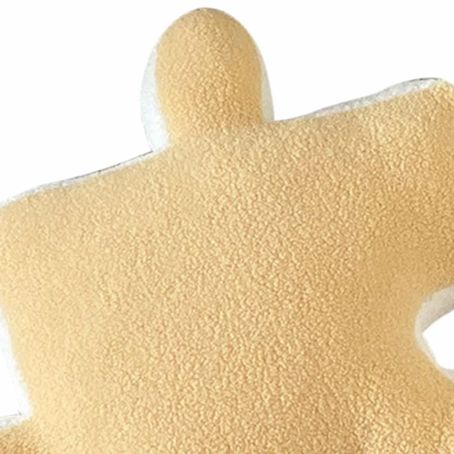 Pluszowy Rzut poduszką Ultra miękką Puzzle Poduszka Specjalna do Sofy Okno łóżka Wystrój Domu (YELLOW)