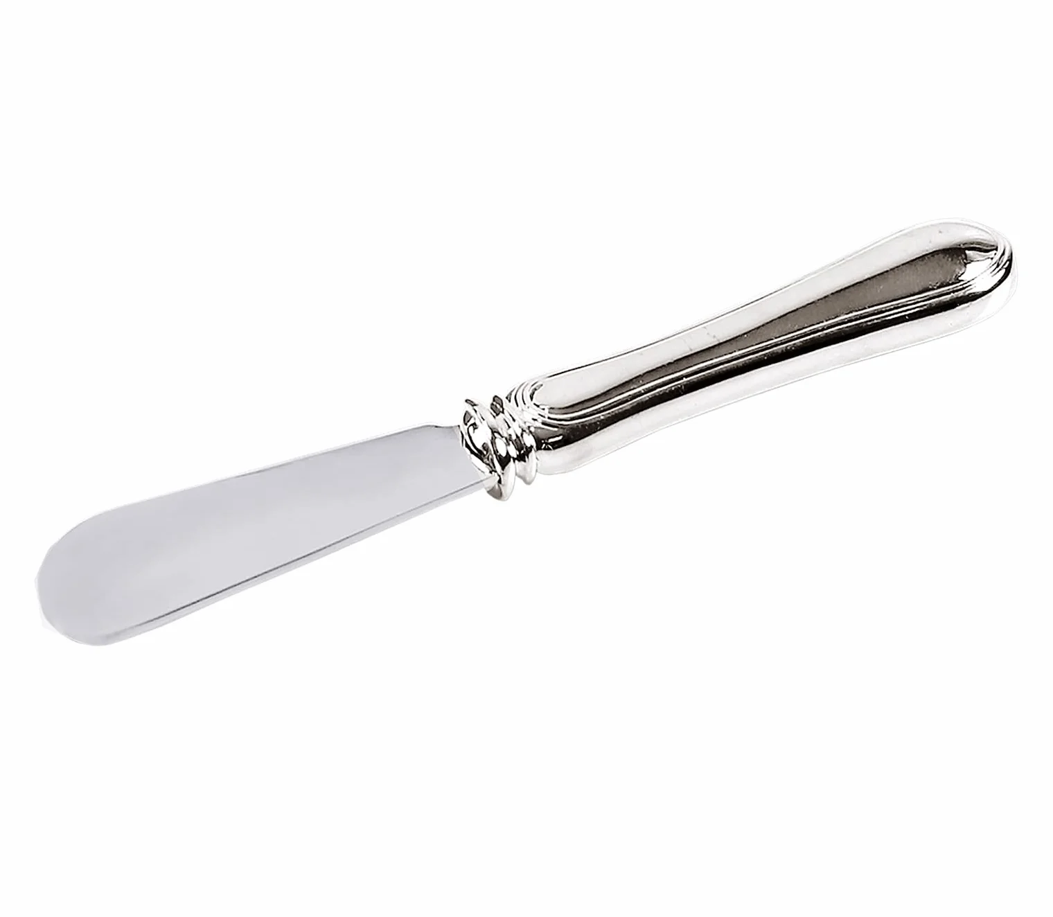 EDZARD Nić do masła (dł. 15 cm) szlachetnie posrebrzana do masła, sera – nóż do sztućców, nóż do krojenia na desce, srebrne sztućce jako nóż śniadaniowy, nóż do masła, nóż do sera i nóż kuchenny