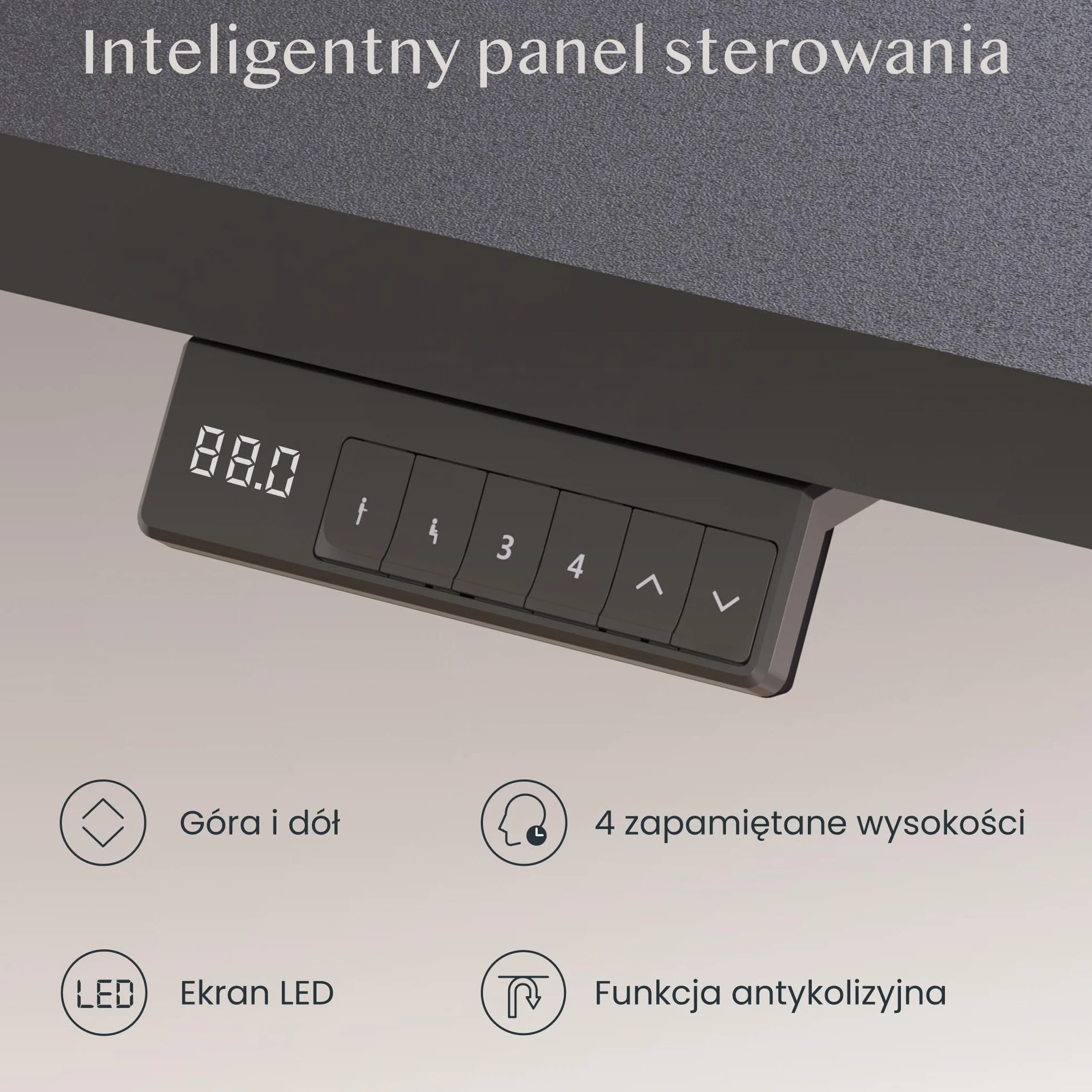 FLEXISPOT QB2 Elektryczne biurko regulowane 2 silniki 200 x 80 cm z regulacją wysokości, siedząco-stojące, z panelem smart 4 pamięci i systemem antykolizyjnym (Czarny + Czarny, 200 x 80 cm)