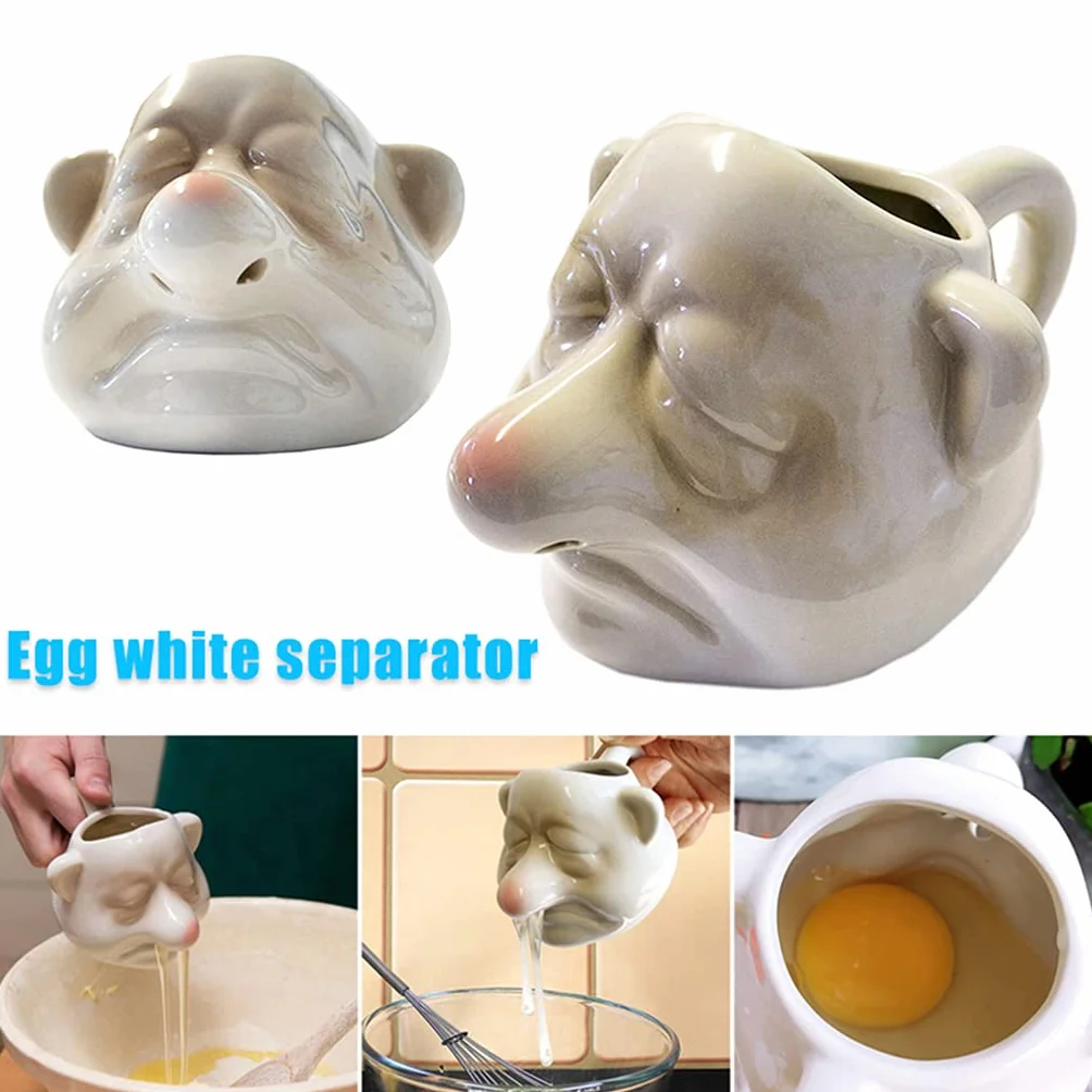separator do żółtka jajka, ręczny biały separator z nosa, gadżet kuchenny do domu, narzędzia do gotowania i pieczenia, separator do jajek