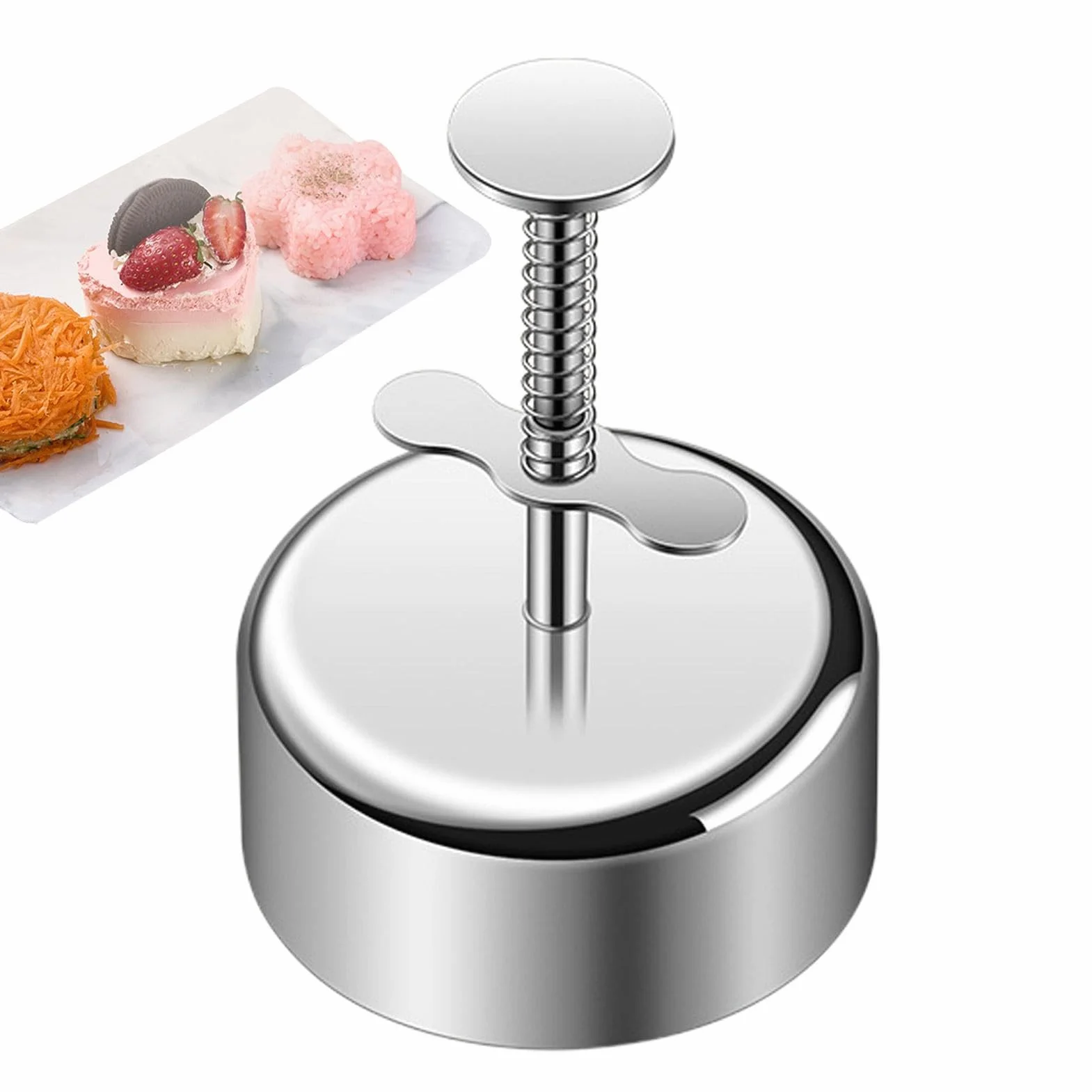 Onigiri Foremka, nieprzywierająca forma do ryżu ze stali nierdzewnej dla dzieci, Musubi Maker, zabawna prasa Onigiri, gadżety kuchenne, urocza forma do ryżu do sushi dla dzieci na lunch i do domu