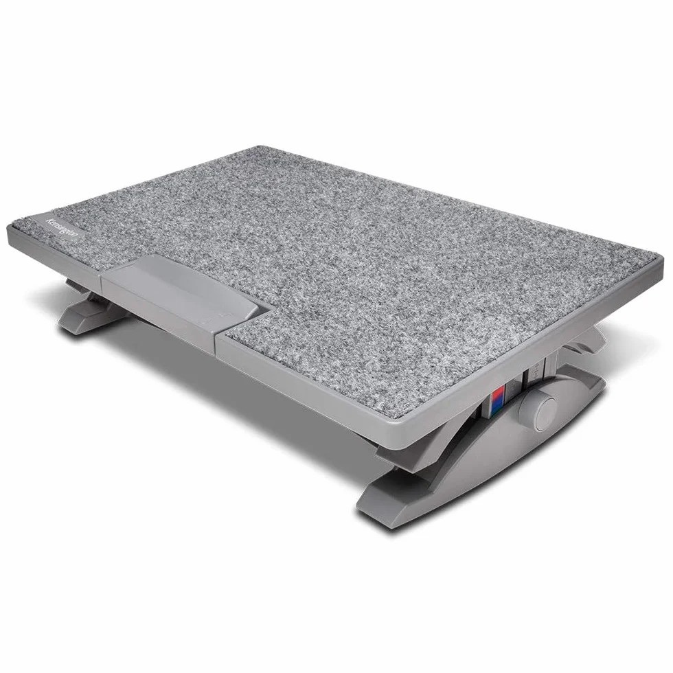 Podnóżek Kensington SoleMate Pro Elite pod biurko z ergonomicznym systemem SmartFit i z 6-stopniową regulacją oraz antypoślizgową podstawą, do biura i domu