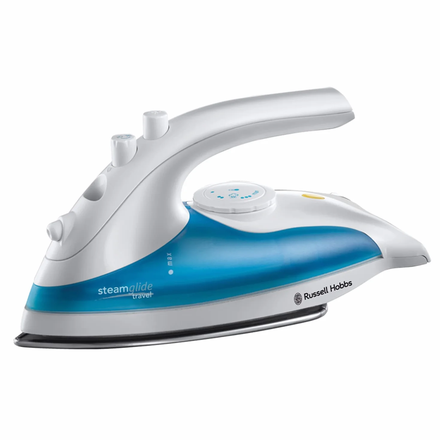 Russell Hobbs Żelazko parowe 830W 10g zmienna para podróżne dwunapięciowe 110/240 V zbiornik 80ml stopa ze stali nierdzewnej 22470-56