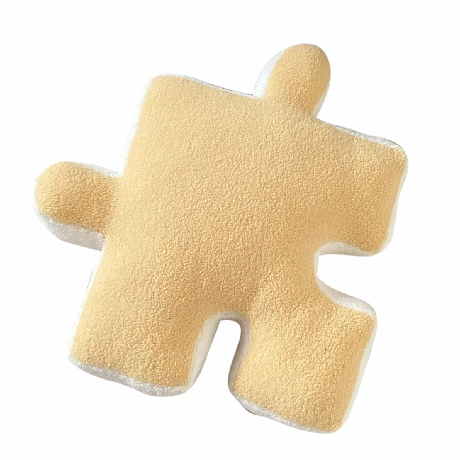 Pluszowy Rzut poduszką Ultra miękką Puzzle Poduszka Specjalna do Sofy Okno łóżka Wystrój Domu (YELLOW)