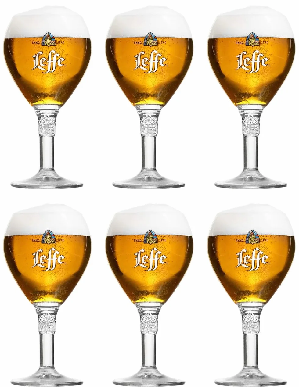 Zestaw 6 kieliszków do piwa LEFFE 33CL