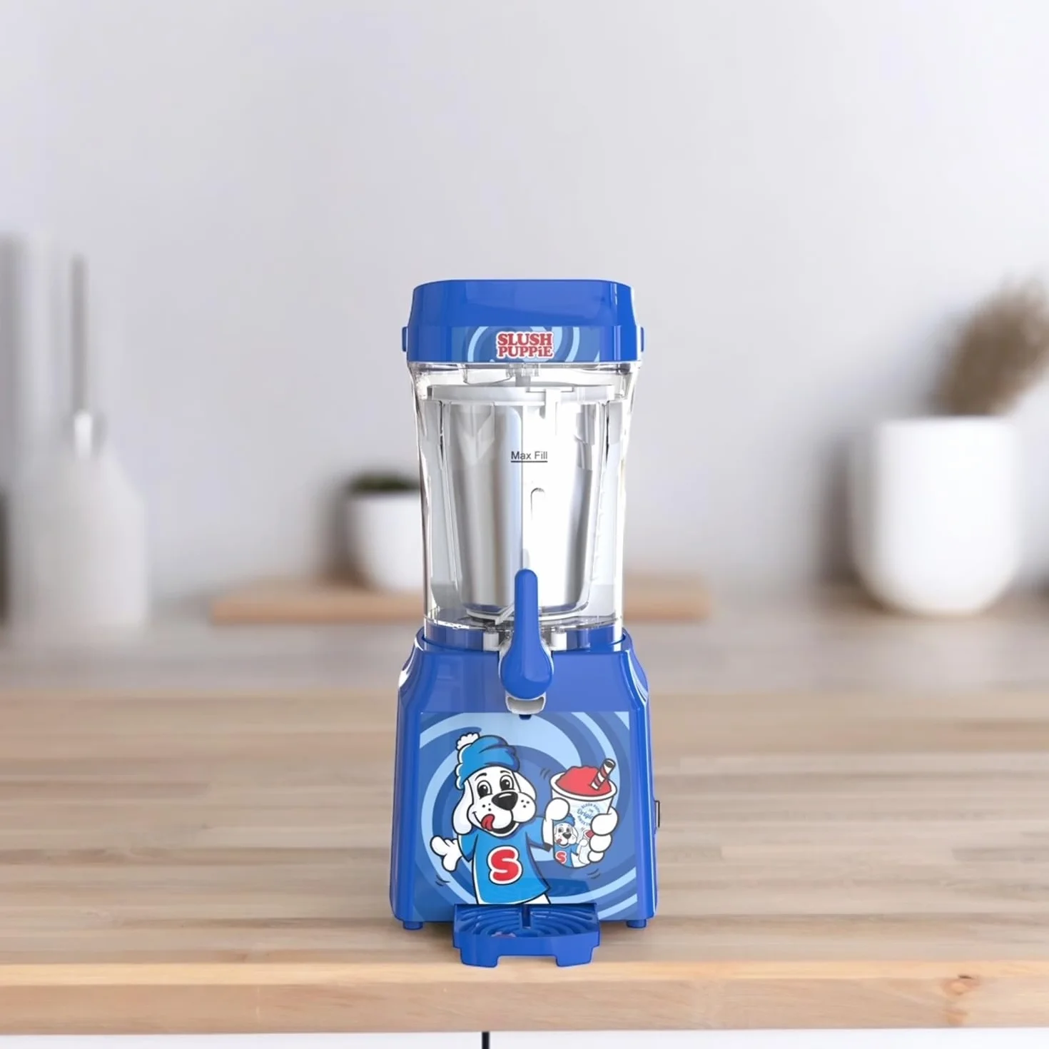 Slush Puppie slushi machine - 1 litr lodowatej zabawy w dobrym stylu, przenośna wytwornica lodu slush, stwórz własny lód slush