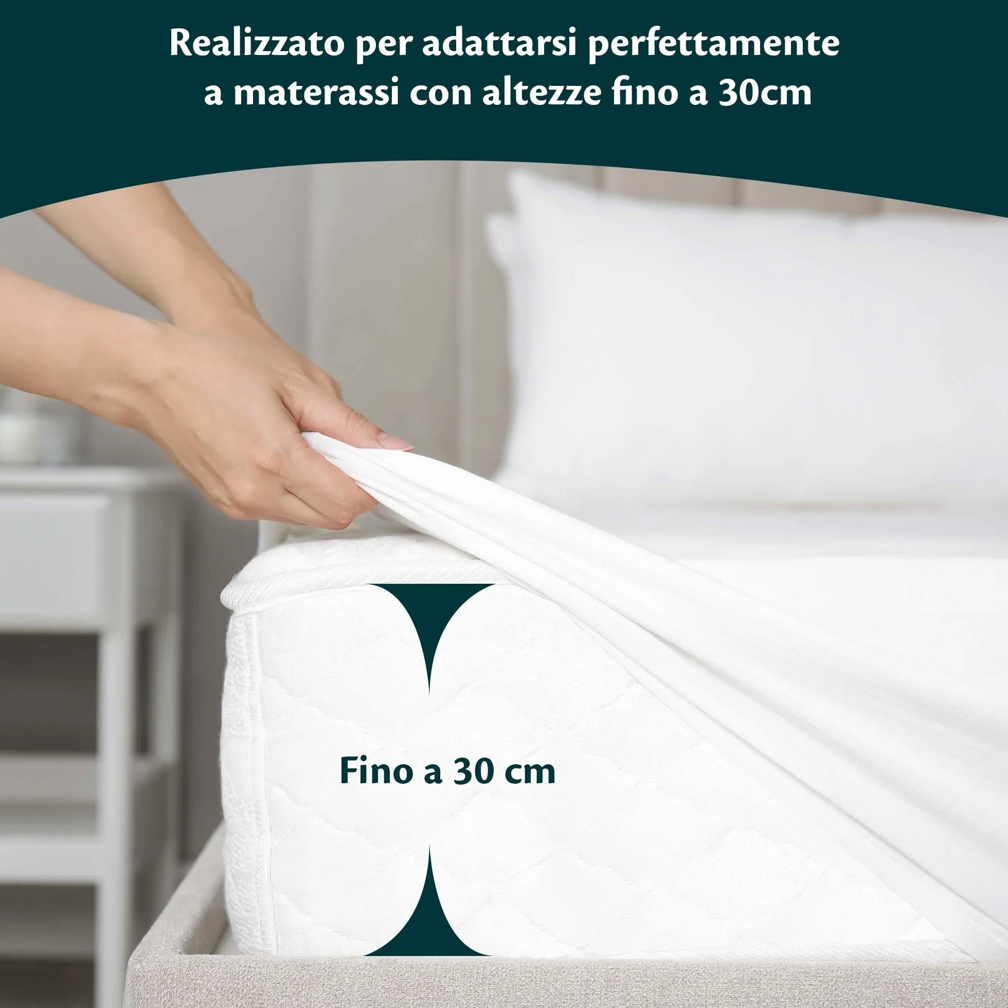 Flowen Prześcieradło z Gumką 160x200 cm Bawełniane 100% Bawełna Jersey 150 GSM | Prześcieradło na Materac do 30 cm Miękkie Oddychające Elastyczne | Certyfikat OEKO-TEX Standard 100 Białe