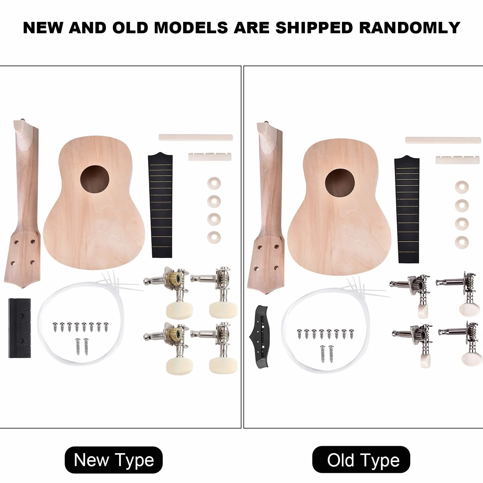 4-strunowy Zestaw do Ukulele DIY Lipa Buduj Własny Instrumenty Muzyczne Akcesoria dla Początkujących Dzieci