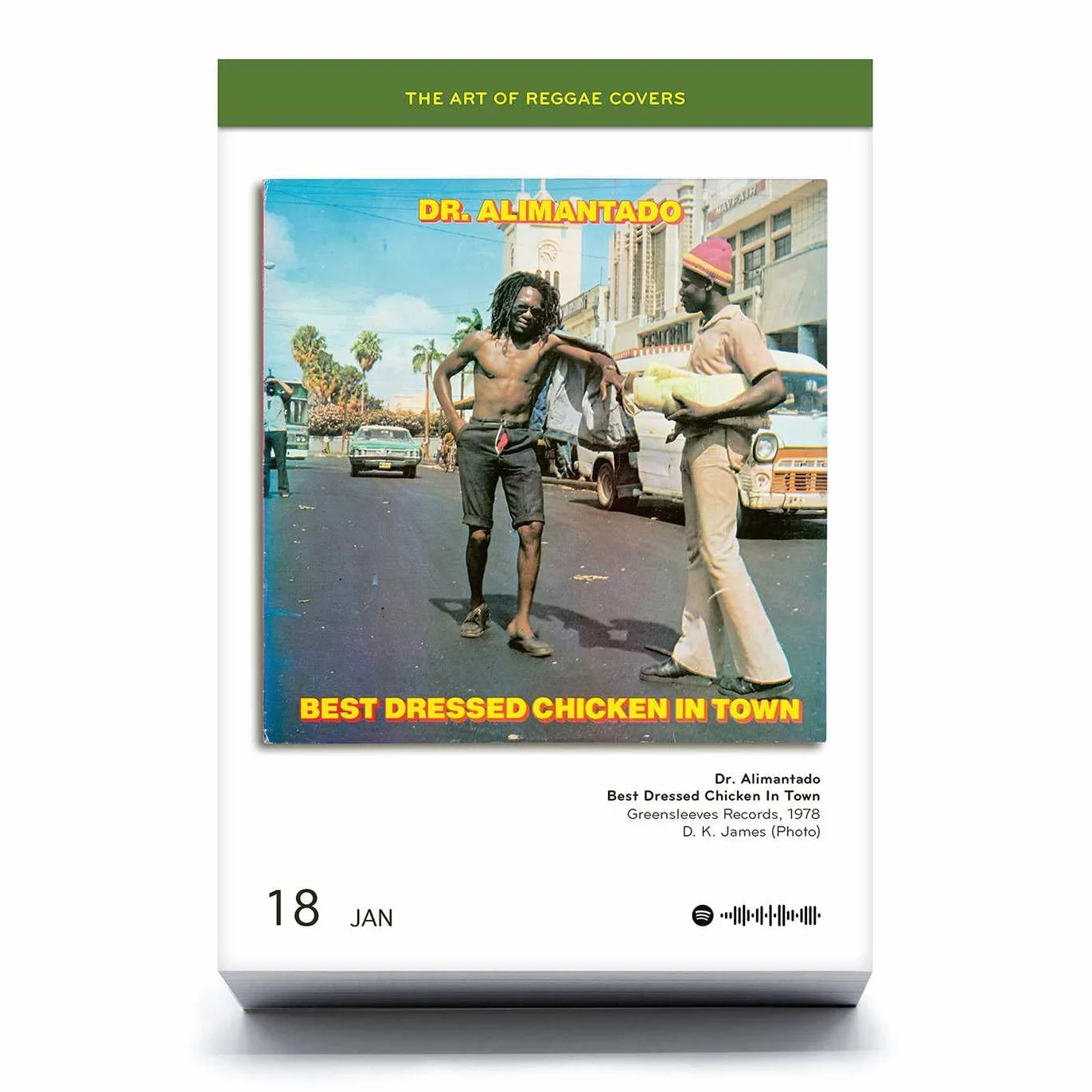 The Art of Reggae Covers: Tagesabreißkalender mit 366 Best-of Reggae Vinyl Covern aus über 6 Jahrzehnten. Zusätzlich mit praktischen Spotify Codes.