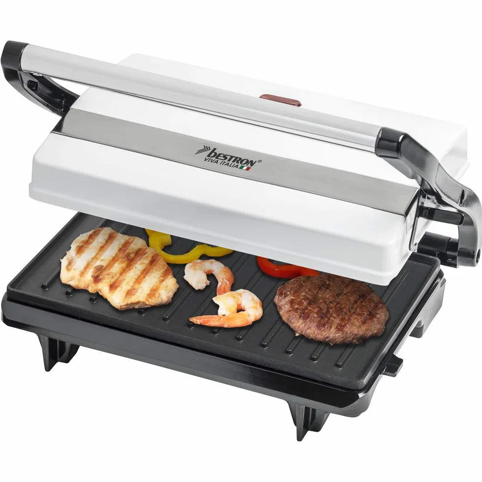Bestron Grill Panini, Biały, 76 cm, 27 x 23 x 9 cm; 1.25 kg