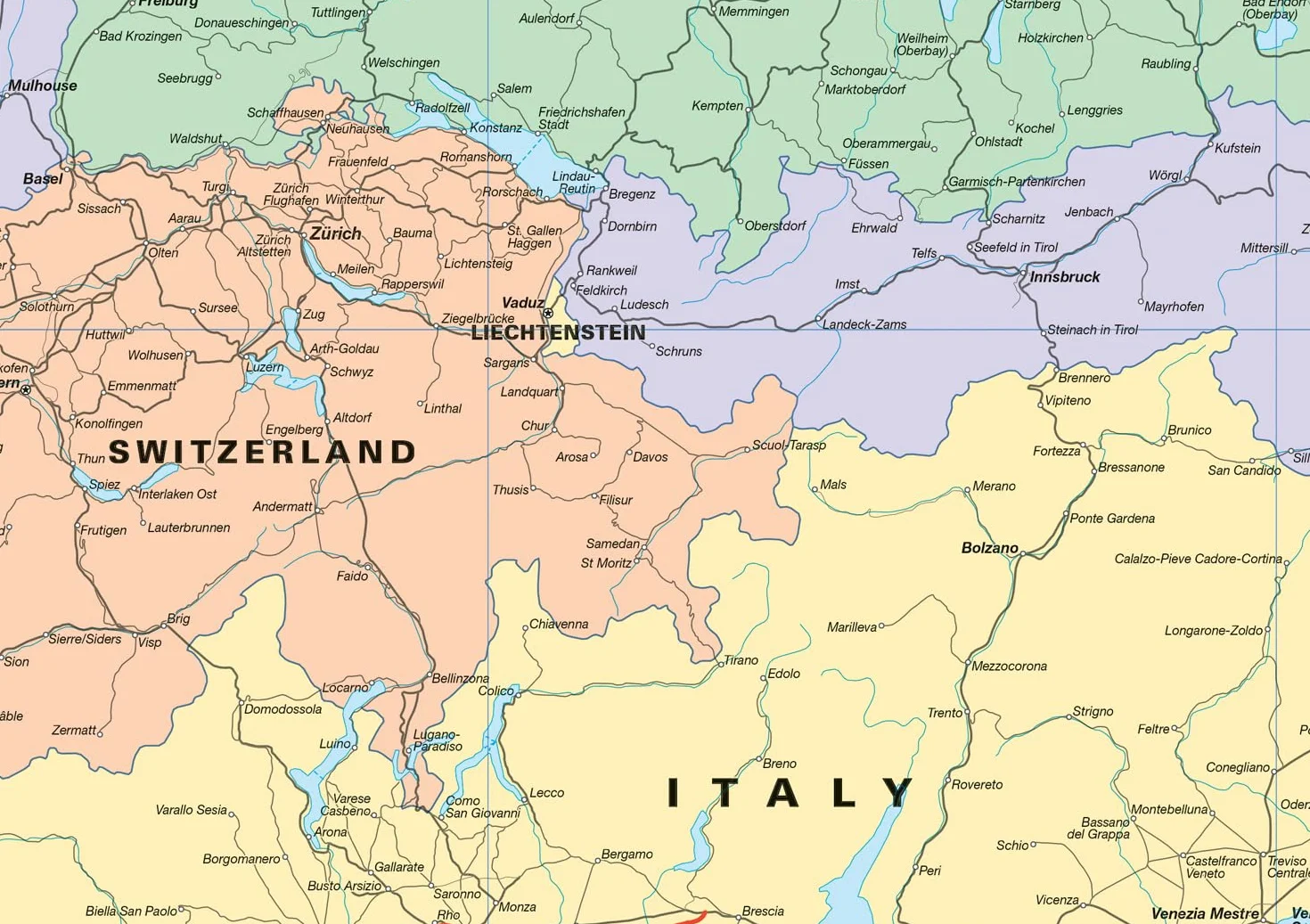 Collins Rail Map of Europe: Plan your flight-free European adventure