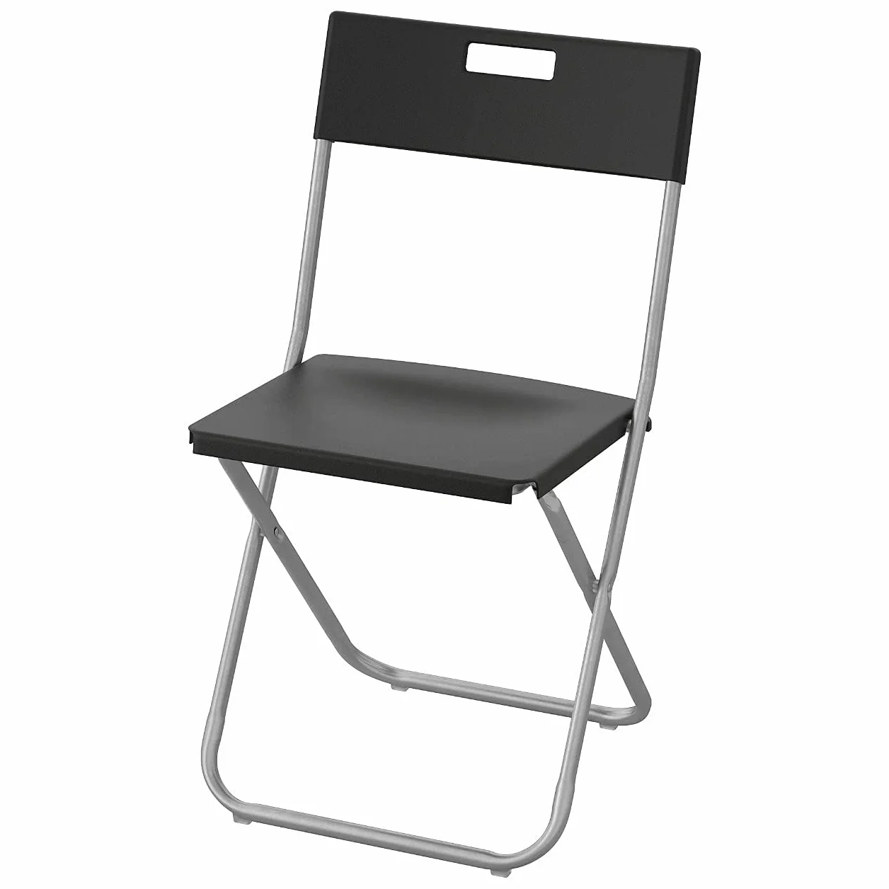 IKEA GUNDE Krzesło składane, czarne (4)