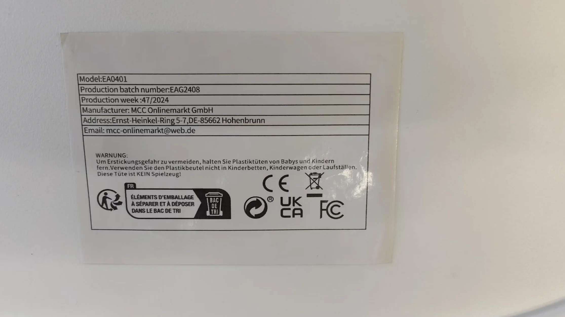 mcc direct Zestaw 4 krzeseł do jadalni, do kuchni, biura, poczekalni, krzesło designerskie Eva (Biały)