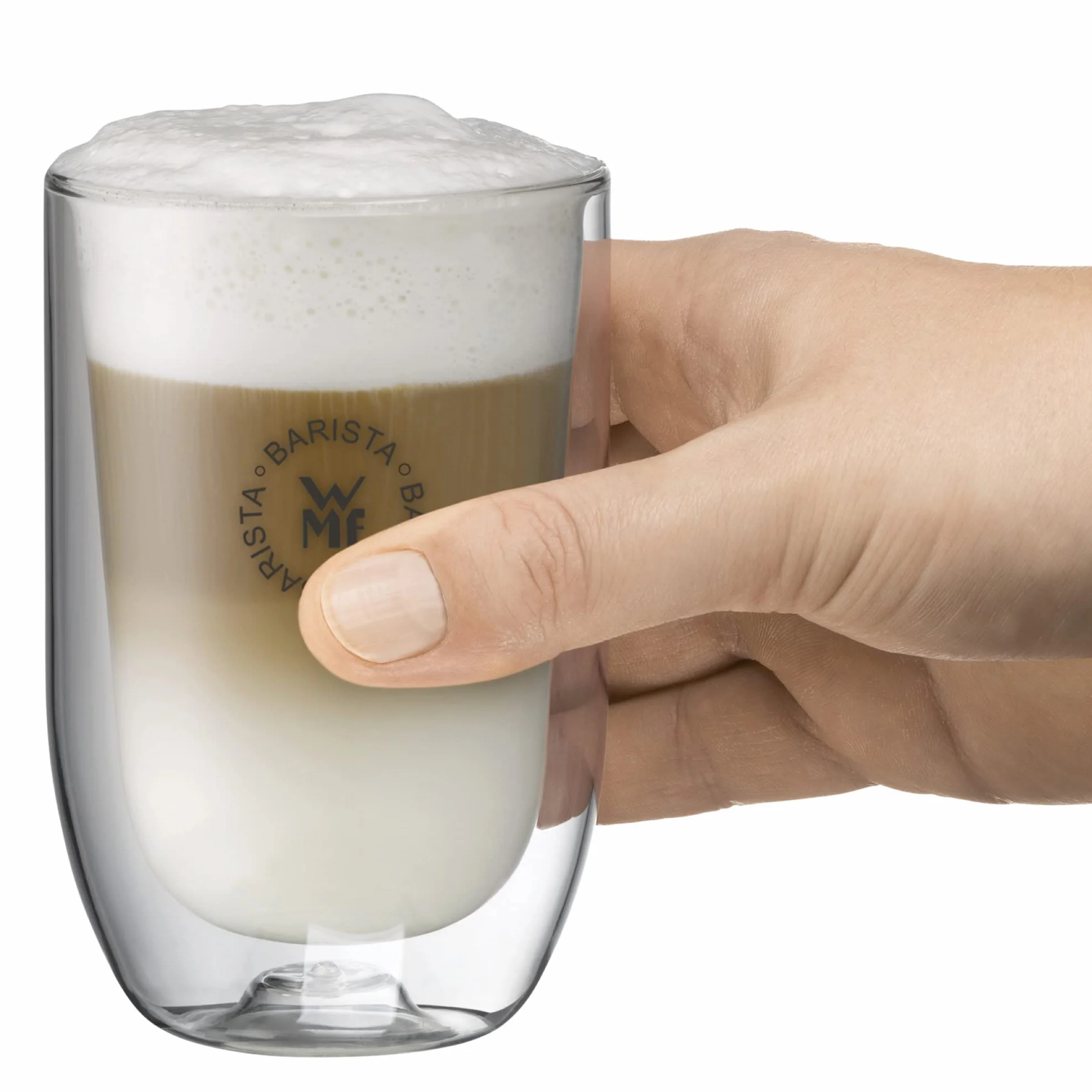 WMF Barista 2-częściowy zestaw szklanek do latte macchiato 280 ml dwuścienne