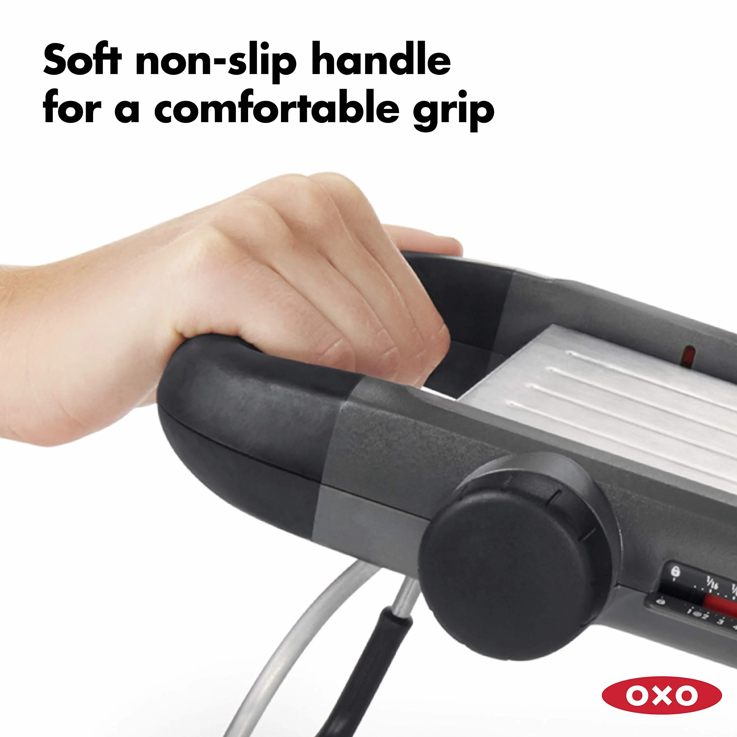 Oxo Good Grips Szatkownica do Owoców, Stal Nierdzewna, Czarny/Srebrny, 10.66 x 41.91 x 18.16 cm