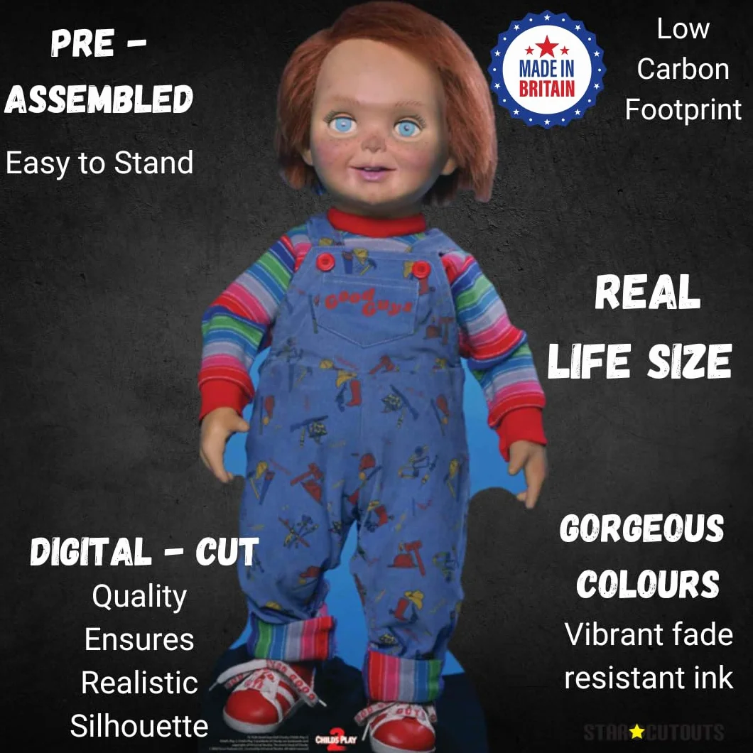 Star Cutouts Ltd SC1326 Good Guys lalka Chucky dziecięca zabawa idealna na Halloween, przyjaciół i fanów