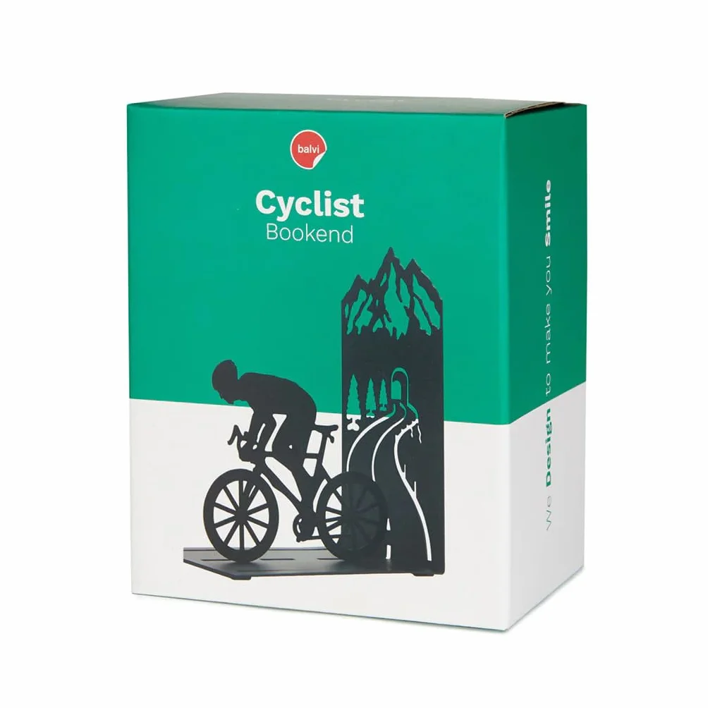 Balvi Podpórki do książek Le Tour Czarny Metal Rowerzysta
