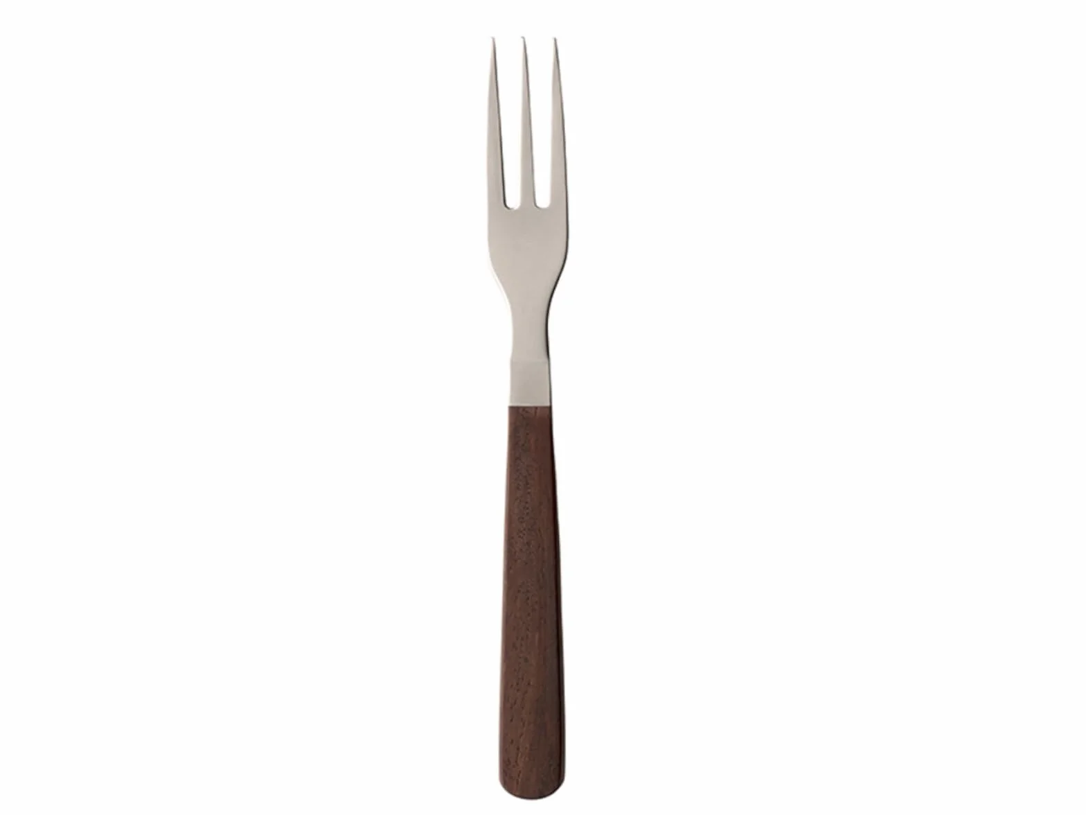 Villeroy i Boch Tex as widelec do steków i pizzy, 20 cm, stal nierdzewna/drewno orzecha włoskiego