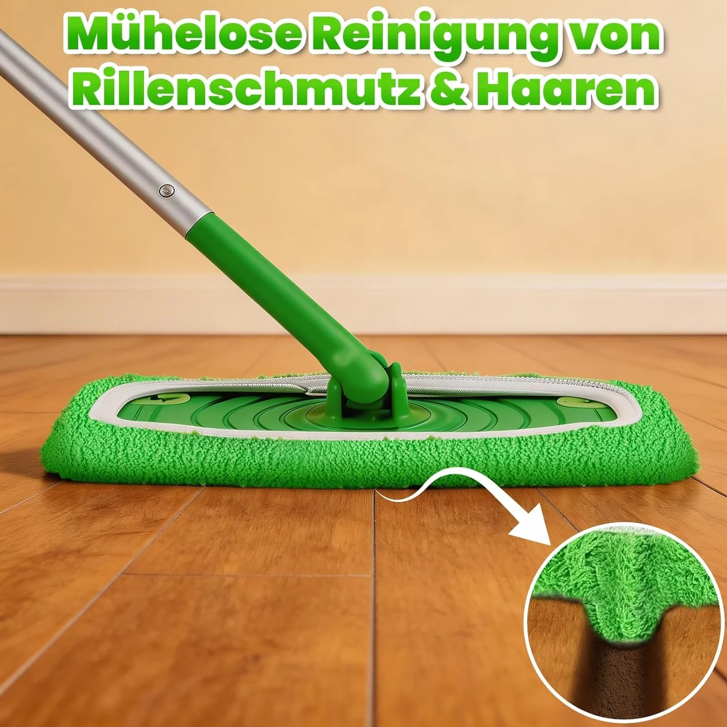 12 Sztuk Ściereczek do Swiffer Mopa Wielorazowych i Możliwych do Prania – Mikrofibra na Sucho i Mokro – Kompatybilne ze Swiffer Zestawem Startowym – Do Podłóg Twardych i Drewnianych