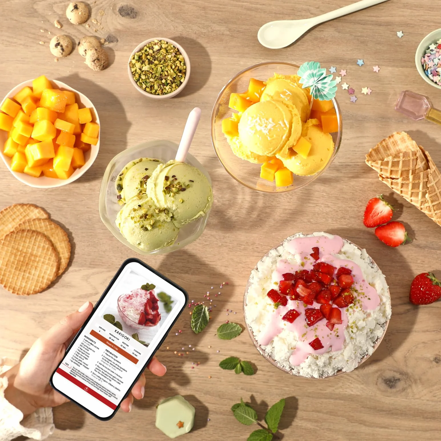 Tefal IG604A Dolci maszyna do lodów, 10 programów, idealnie gładkie i kremowe rezultaty za jednym razem, program do dodatków, łopatka do lodów, automatyczny program do płukania Rise