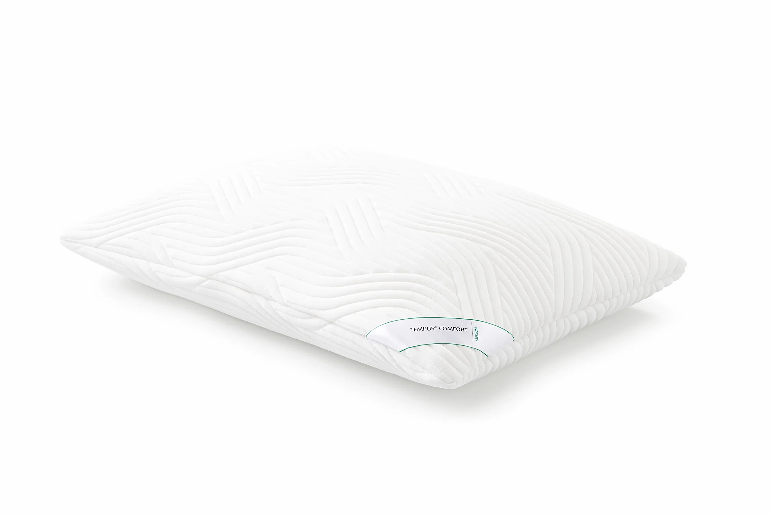 TEMPUR Poduszka do spania Comfort Medium, klasyczna ergonomiczna poduszka do spania na plecach, boku i brzuchu, pokrowiec nadający się do prania, OEKO-TEX MADE IN GREEN, 40 x 80 cm