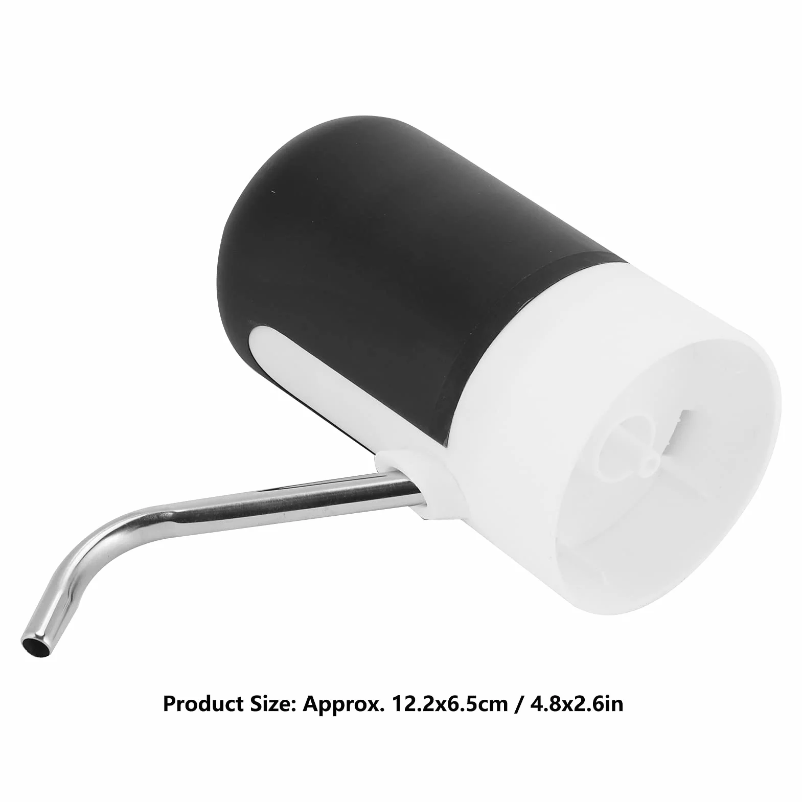 Pompa do Butelek na Wodę, 4,5L ~ 18,9L Przenośny Dozownik do Butelek na Wodę Elektryczna ładowarka USB Automatyczna Pompa Wody Pitnej do Kuchni Biuro Domowe Pikniki Kempingowe(czarny)