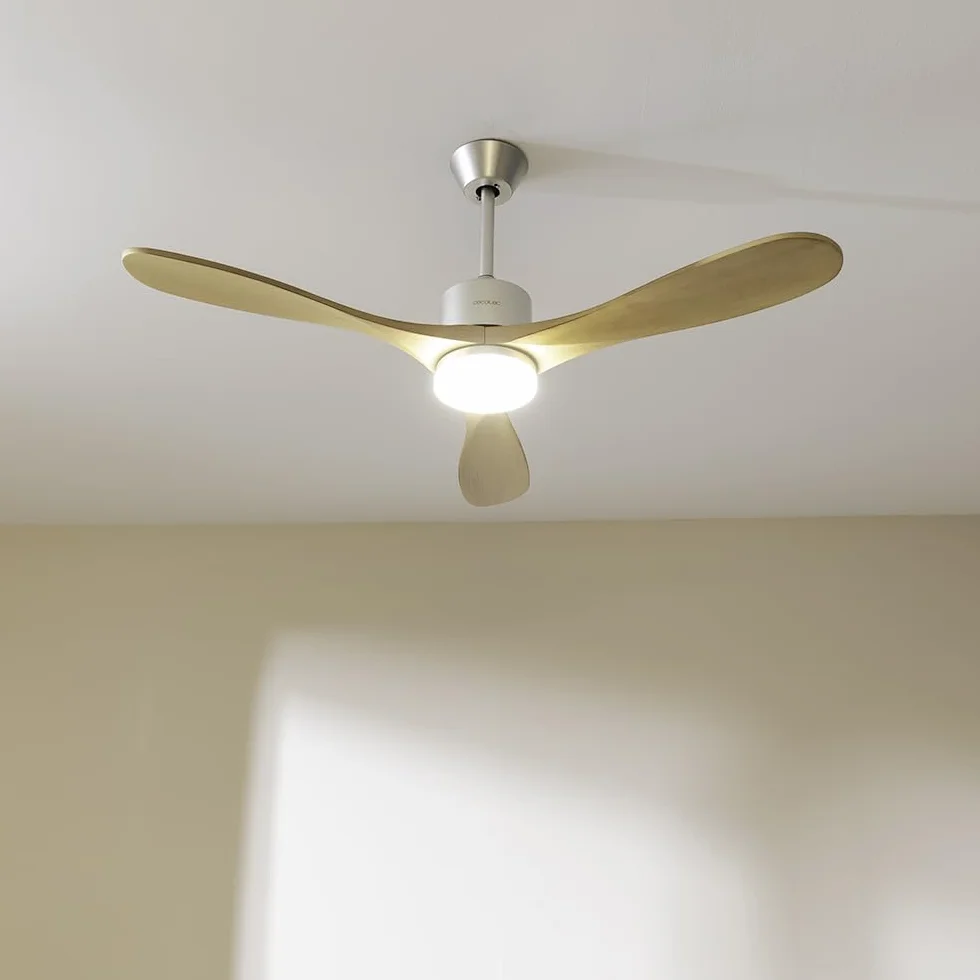 Cecotec Wentylator sufitowy EnergySilence Aero 5290 Golden pro 40 W z silnikiem 48 ”DC ze światłem LED 3 dostępnych kolorów
