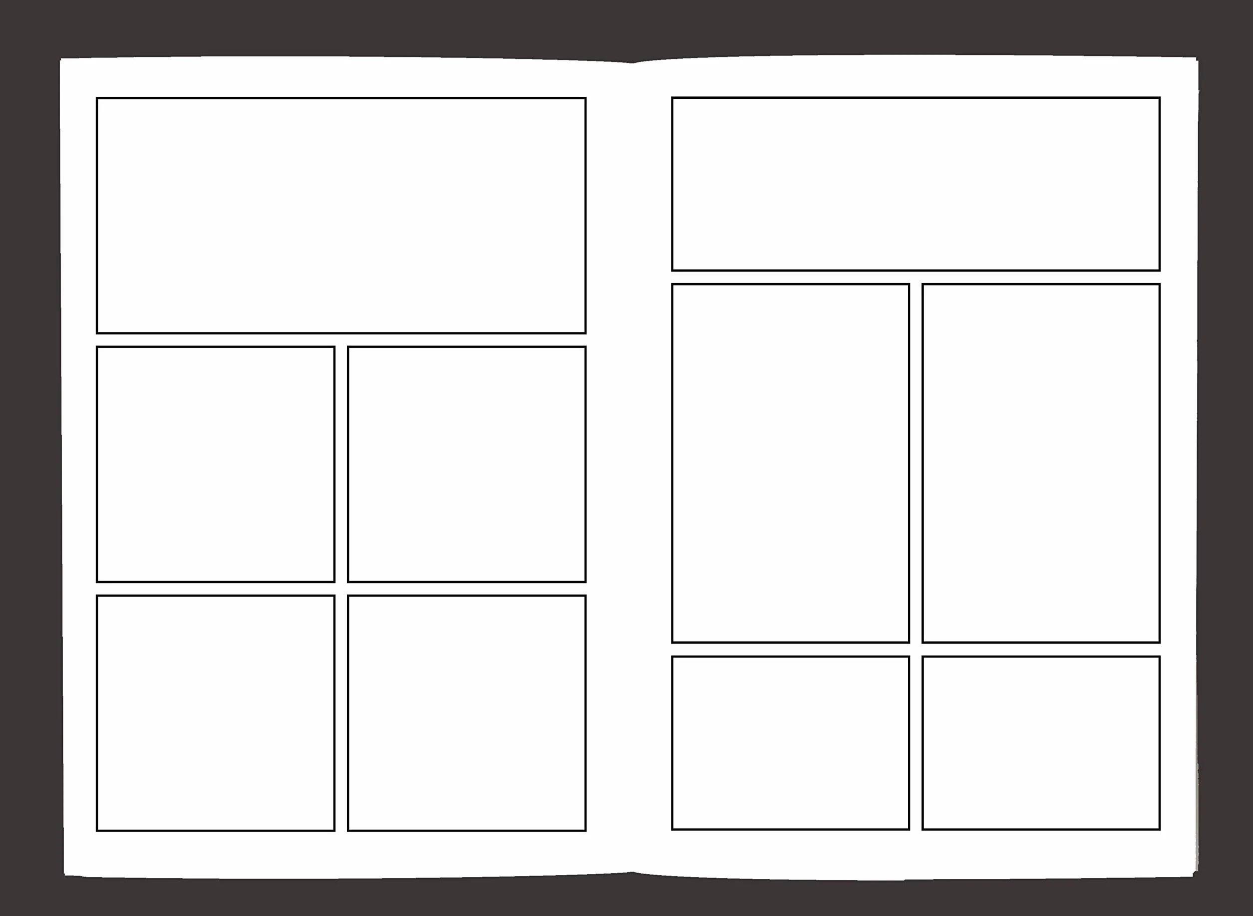 Blank Comic Book: Variety of Templates, 2-9 panel layouts, draw your own Comics