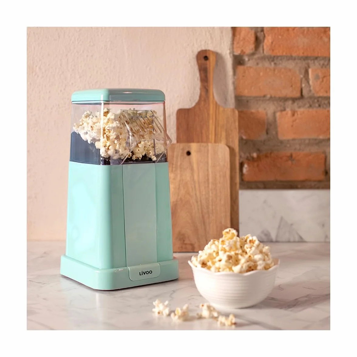 LIVOO Maszyna do popcornu 1200W DOM497 ochrona przed przegrzaniem