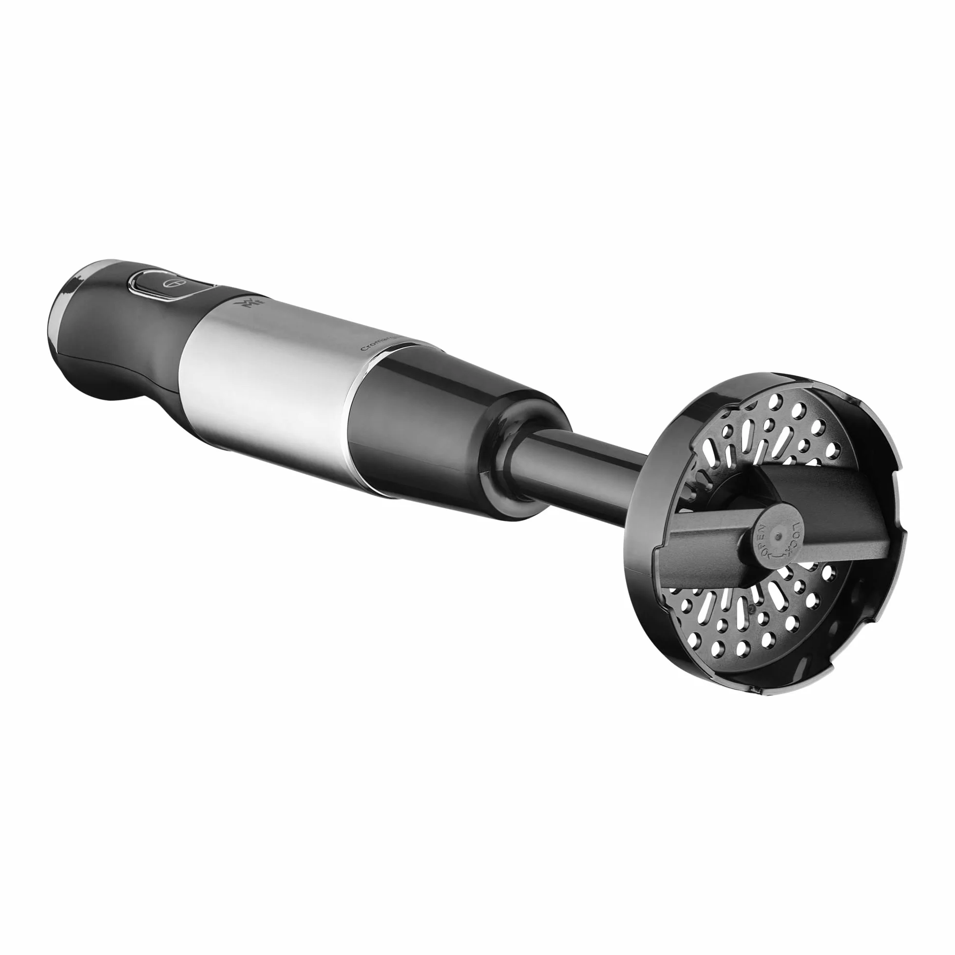 WMF Kult X 5-częściowy zestaw blenderów ręcznych, pałeczka immersyjna, ubijacz, rozdrabniacz, 600 W, magiczna różdżka z pojemnikiem do miksowania 700 ml, stal nierdzewna matowa