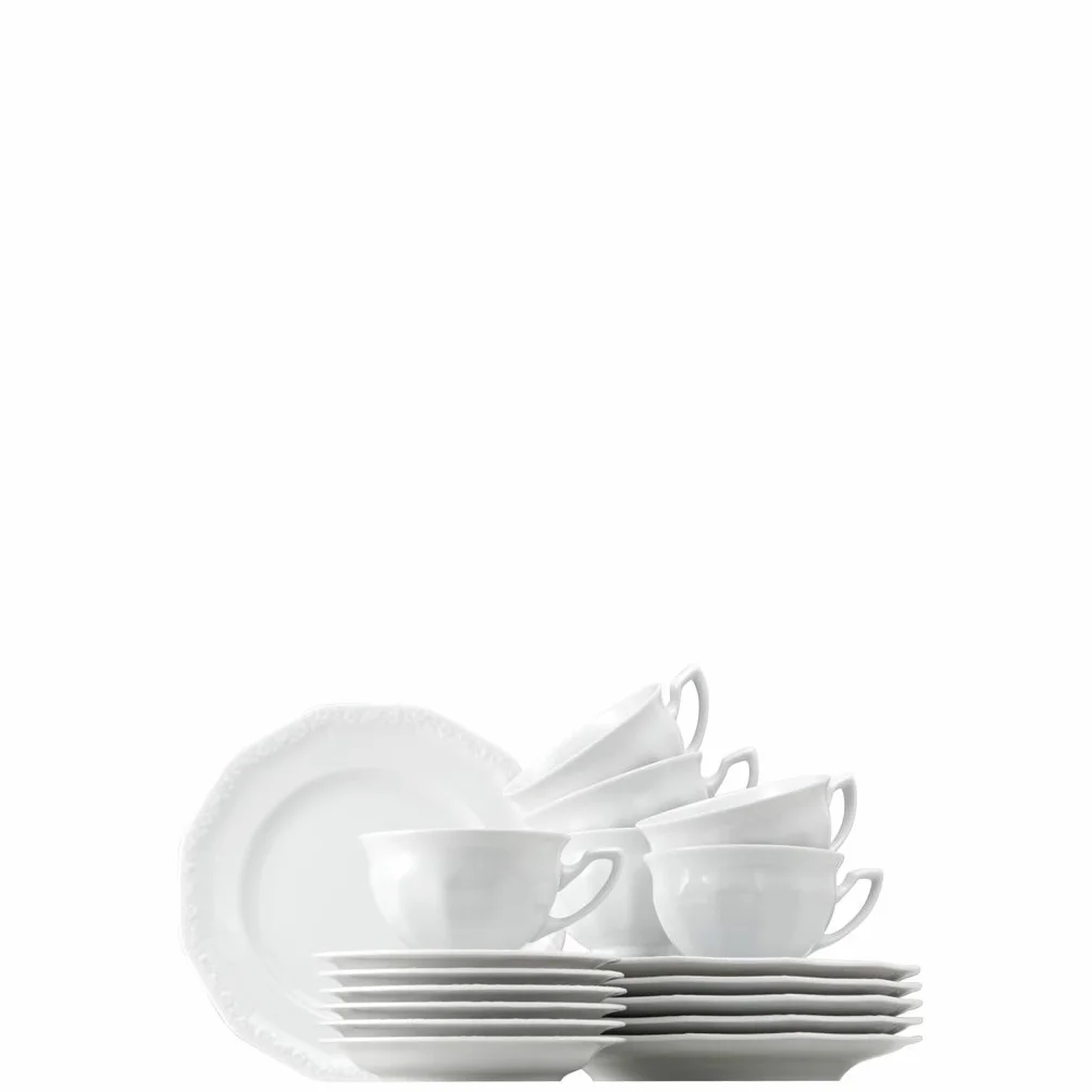 Rosenthal Maria 10430-80001-18735 zestaw do kawy, 18 sztuk, biały