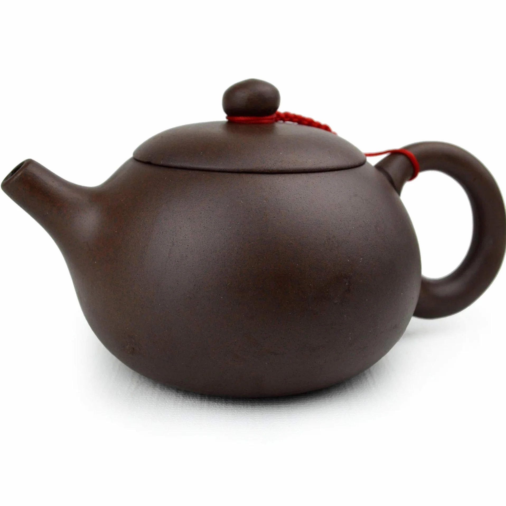 Czajniczek chiński Gongfu cha Xishi Pot 210ml / 7oz z fioletowej gliny Zini na luźną herbatę (Ciemnobrązowy)