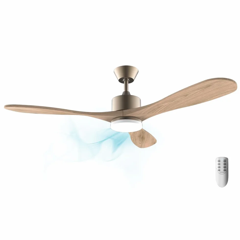 Cecotec Wentylator sufitowy EnergySilence Aero 5290 Golden pro 40 W z silnikiem 48 ”DC ze światłem LED 3 dostępnych kolorów
