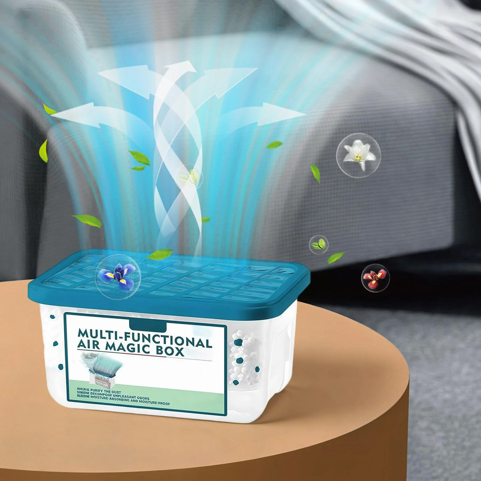 Magic Box wielofunkcyjne urządzenie do oczyszczania powietrza do domu, oczyszczanie powietrza, usuwanie kurzu, długotrwała świeżość, oczyszcza powietrze, do salonu, sypialni, kuchni (3 szt.)