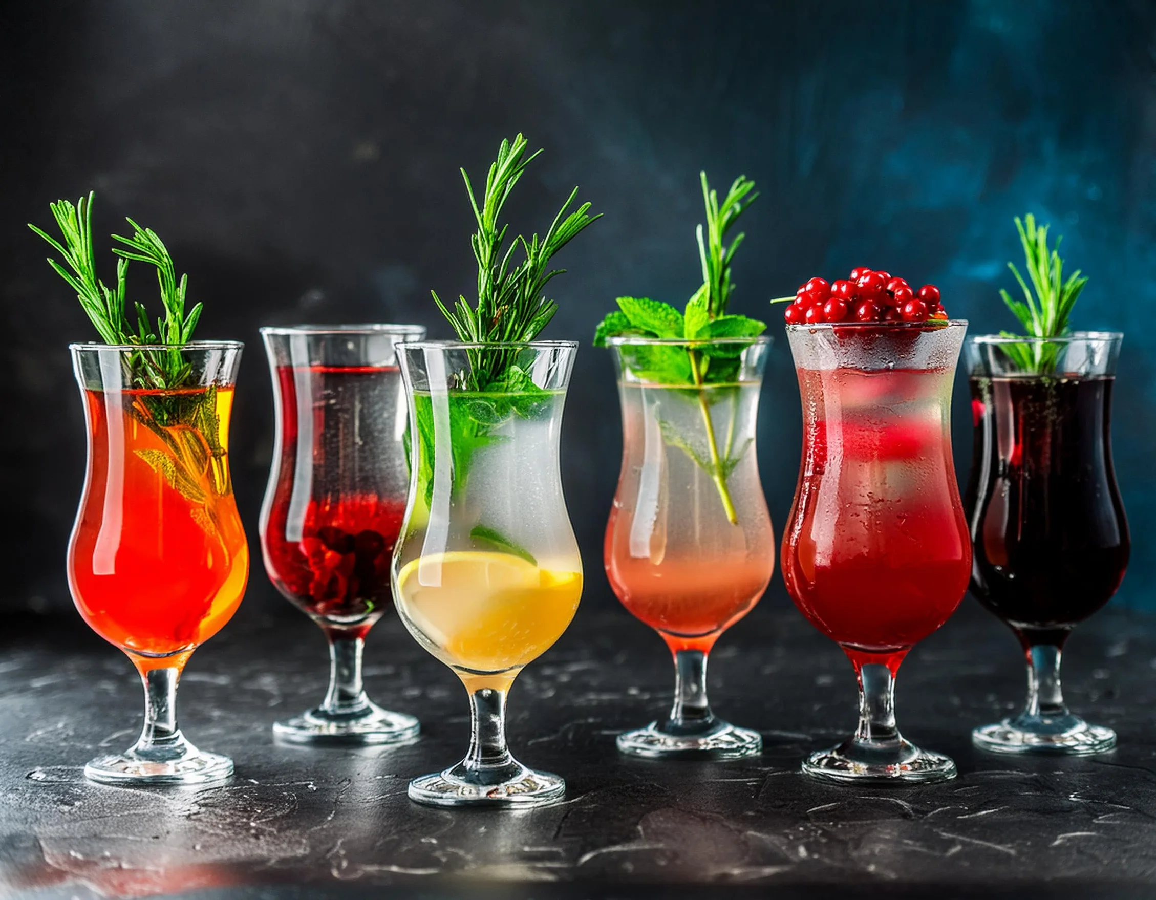 Glasmark KROSNO, Zestaw 6 Szt. Kieliszków do Koktajli i Drinków, 420ml, Pina Colada, Long Drinki, Milkshake, Szkło Wysoki Połysk