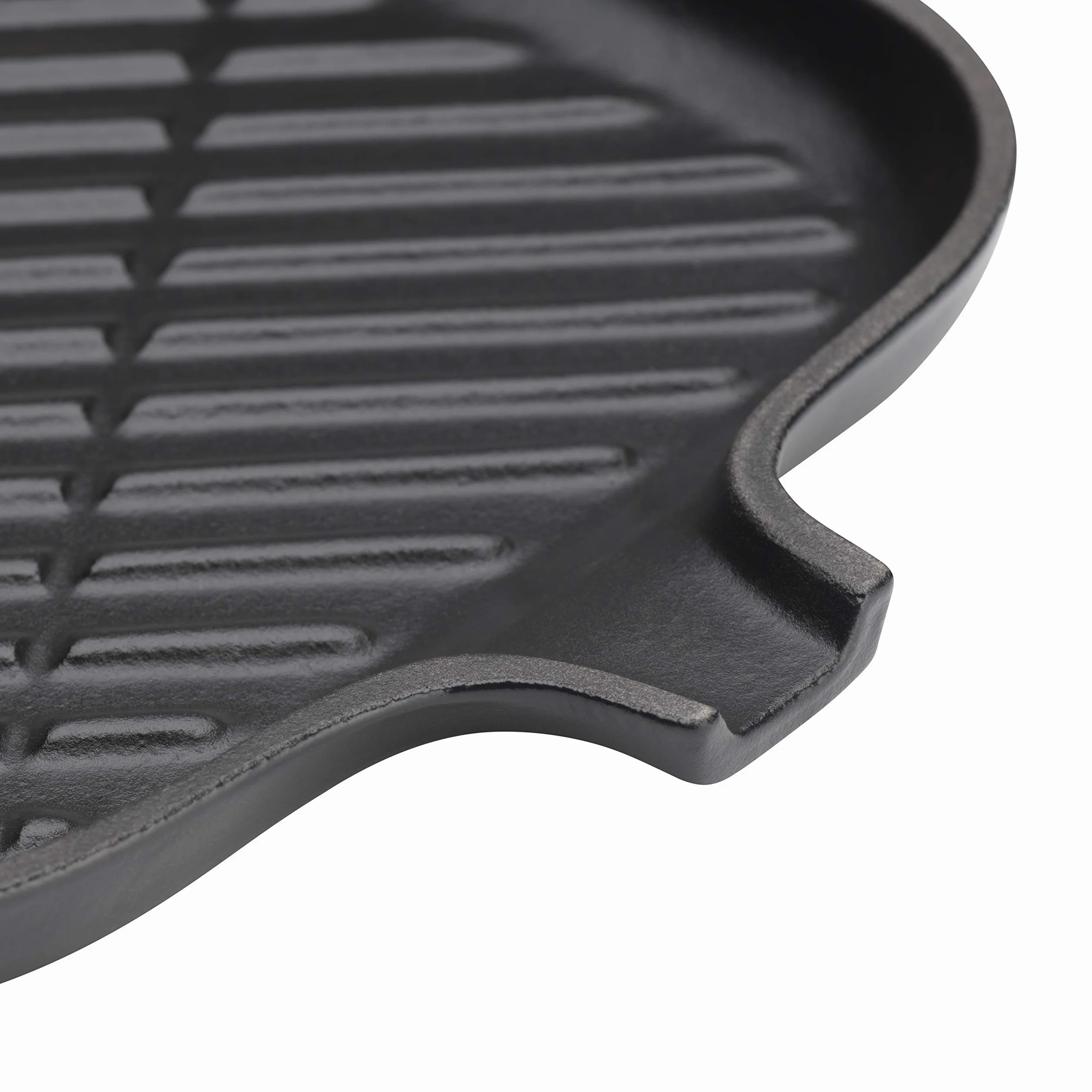Le Creuset Żeliwna patelnia do steków, prostokątna, 36 x 20 cm, nadaje się do wszystkich rodzajów kuchenek włącznie z indukcyjnymi, czarna