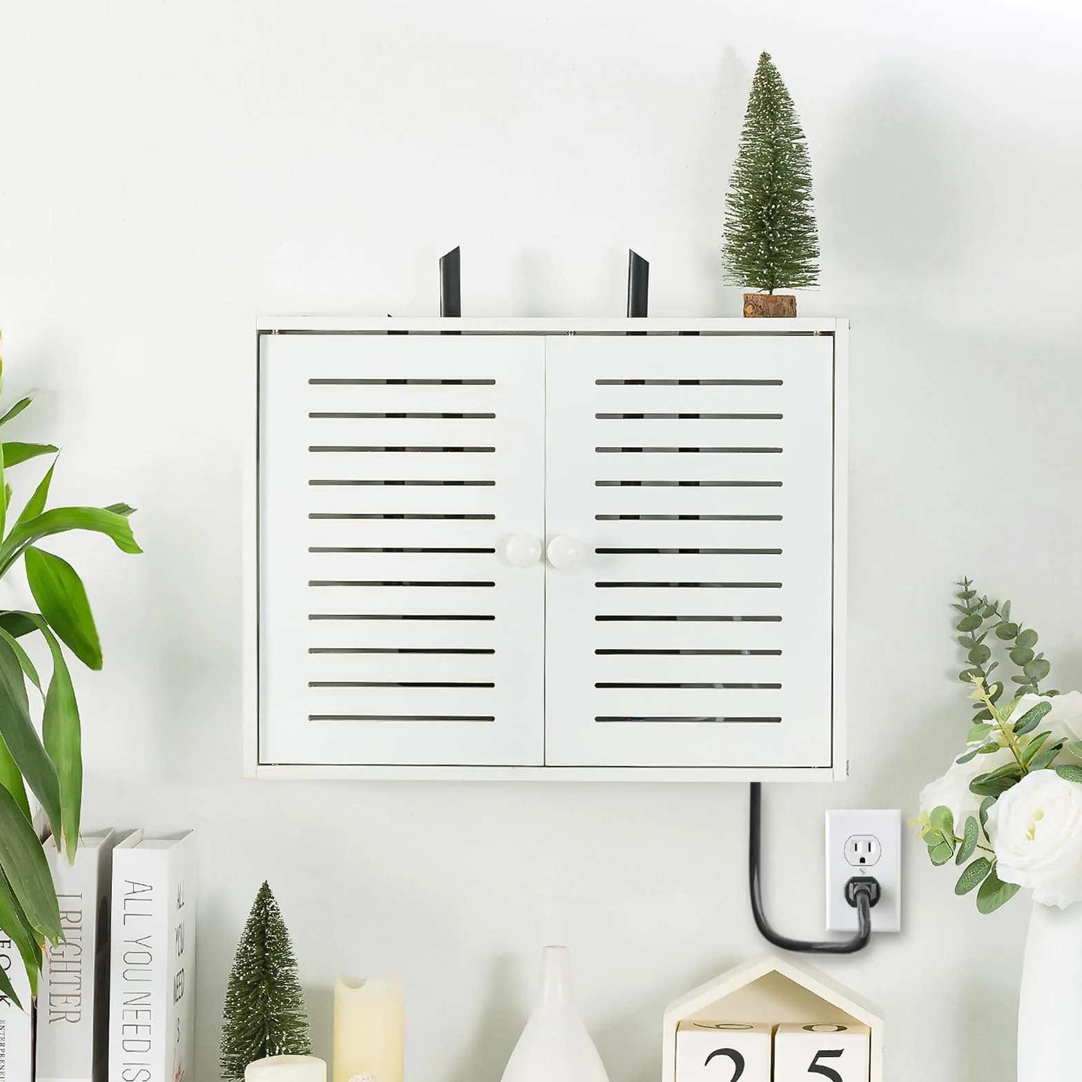 Router pudełko do przechowywania na ścianę, router Wi-Fi, regał ścienny, regał do przechowywania, ukryty wieszak ścienny, kabel TV, pudełko do przechowywania WiFi, do przechowywania na ścianie w domu