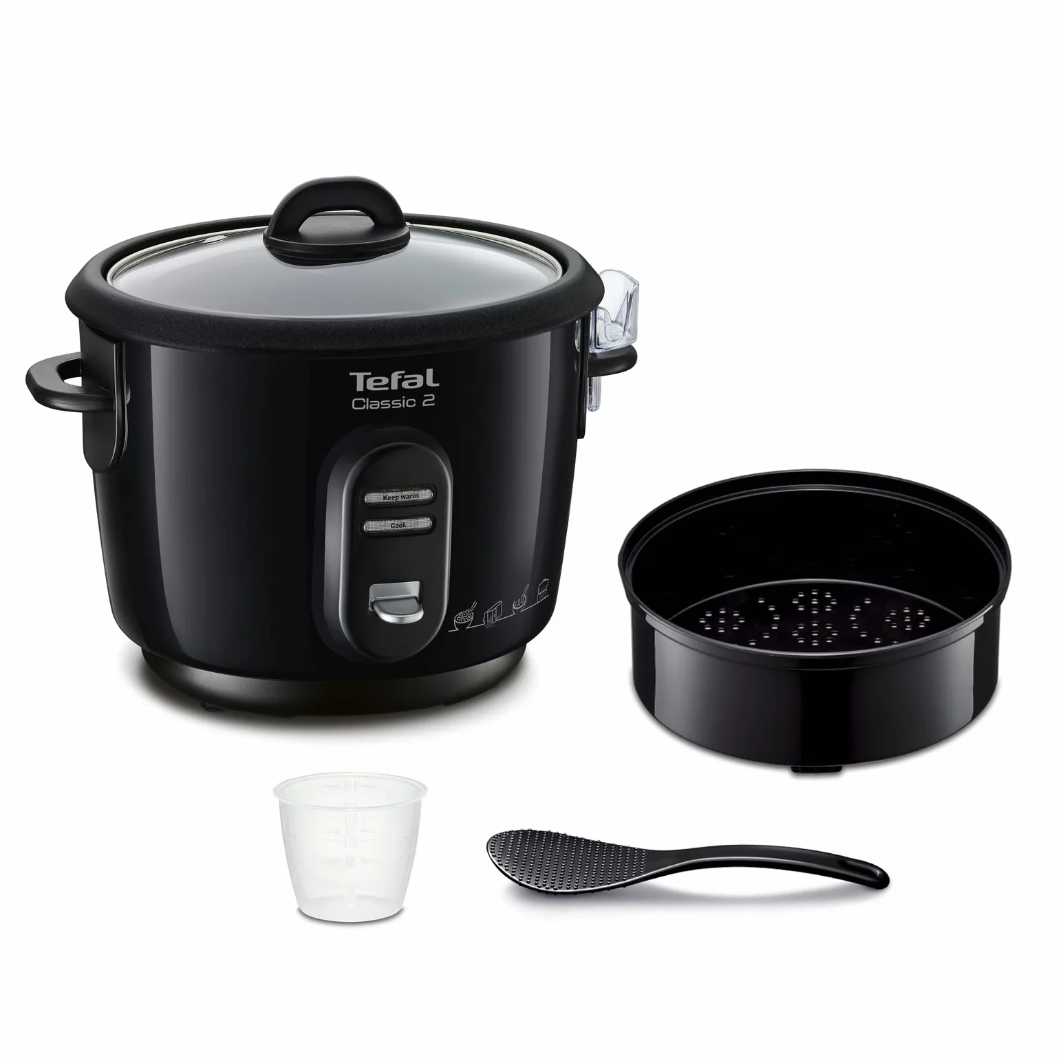 Tefal RK102811 Classic Ryżowar pojemność 3 l, zestaw akcesoriów, czarny