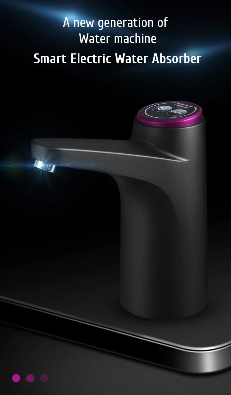 Elektryczna pompa wody beczkowej USB, automatyczny dozownik do wody, do butelek 3-5 galonów (18,5 l)