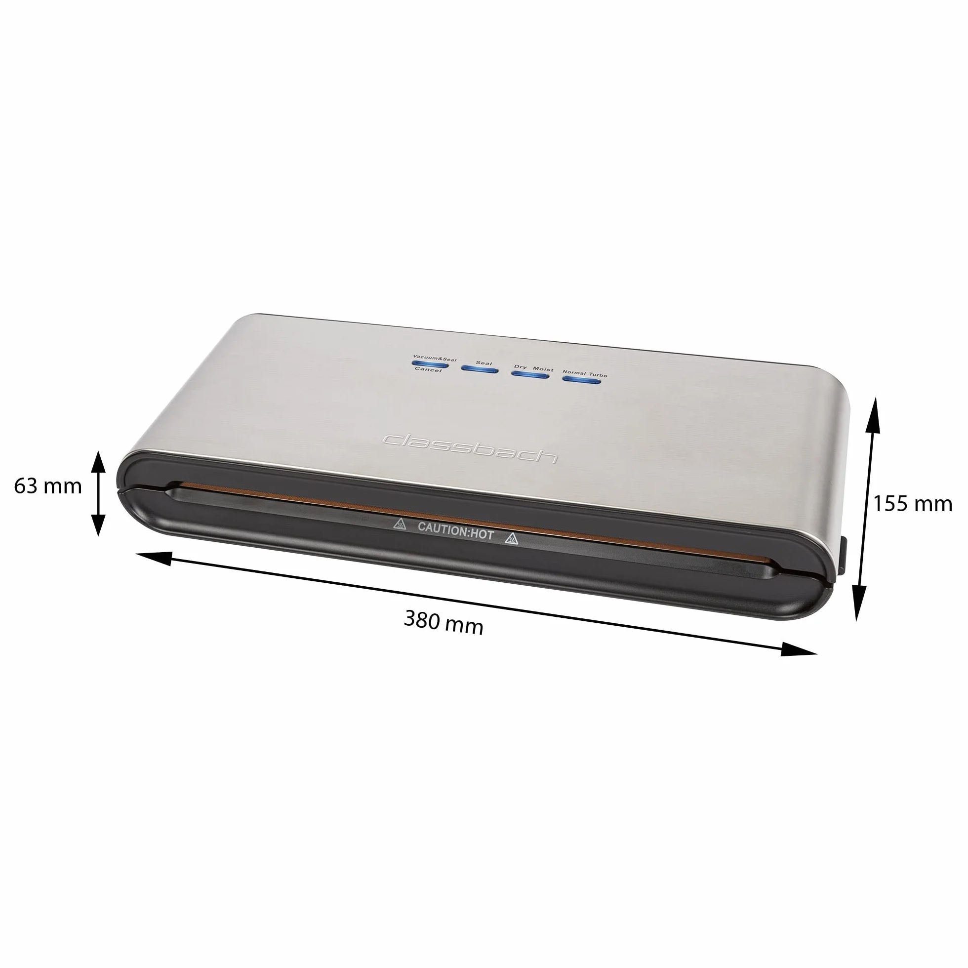 C-VK 4000 Vacuum Sealer Stainless Steel Food Storage Bags Included