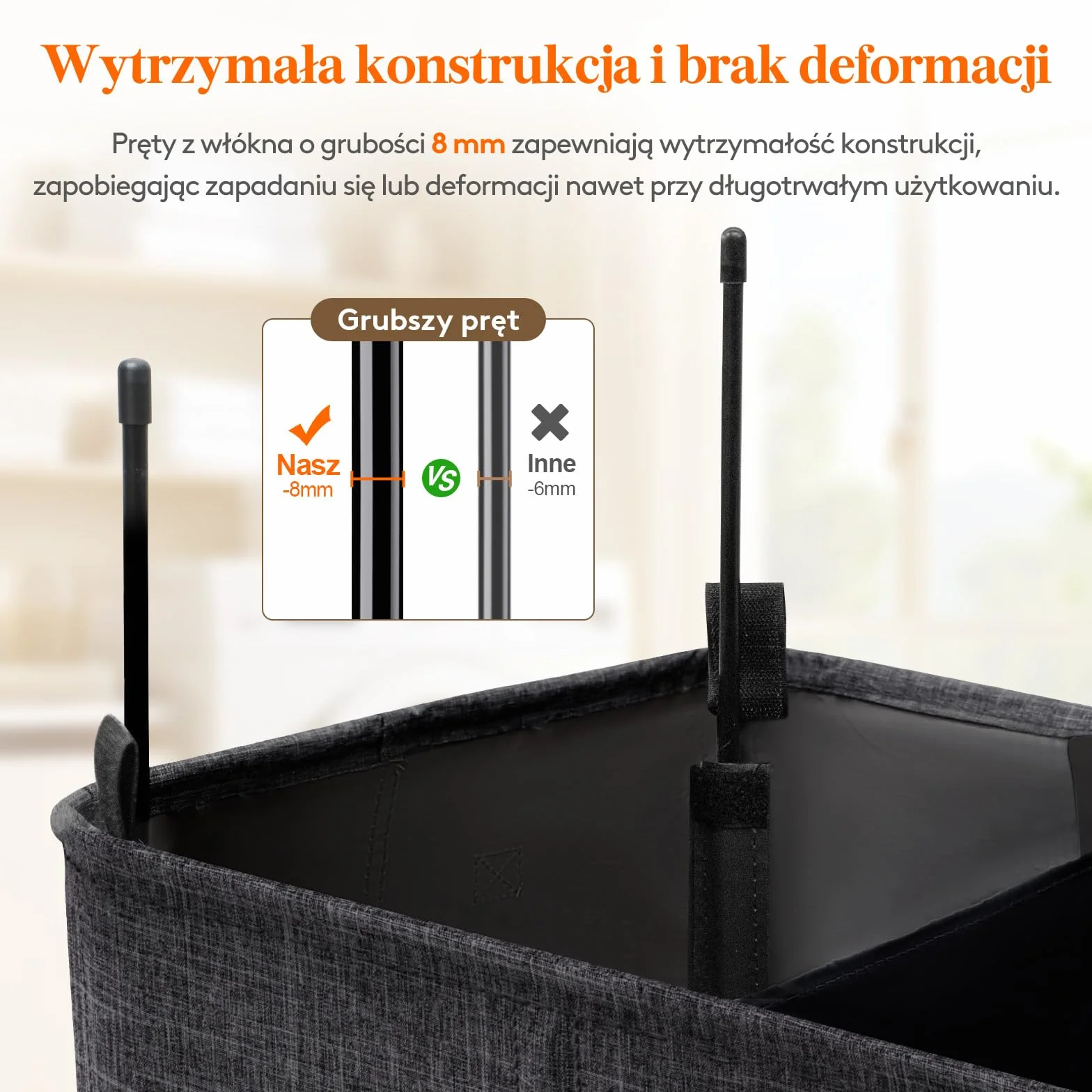 Lifewit 180L kosz na pranie 3 sekcje, bardzo duży kosz na pranie z pokrywą, kosz na brudne ubrania z uchwytem, podzielony organizer na pranie z 3 wyjmowanymi workami na pranie, Ciemnoszary