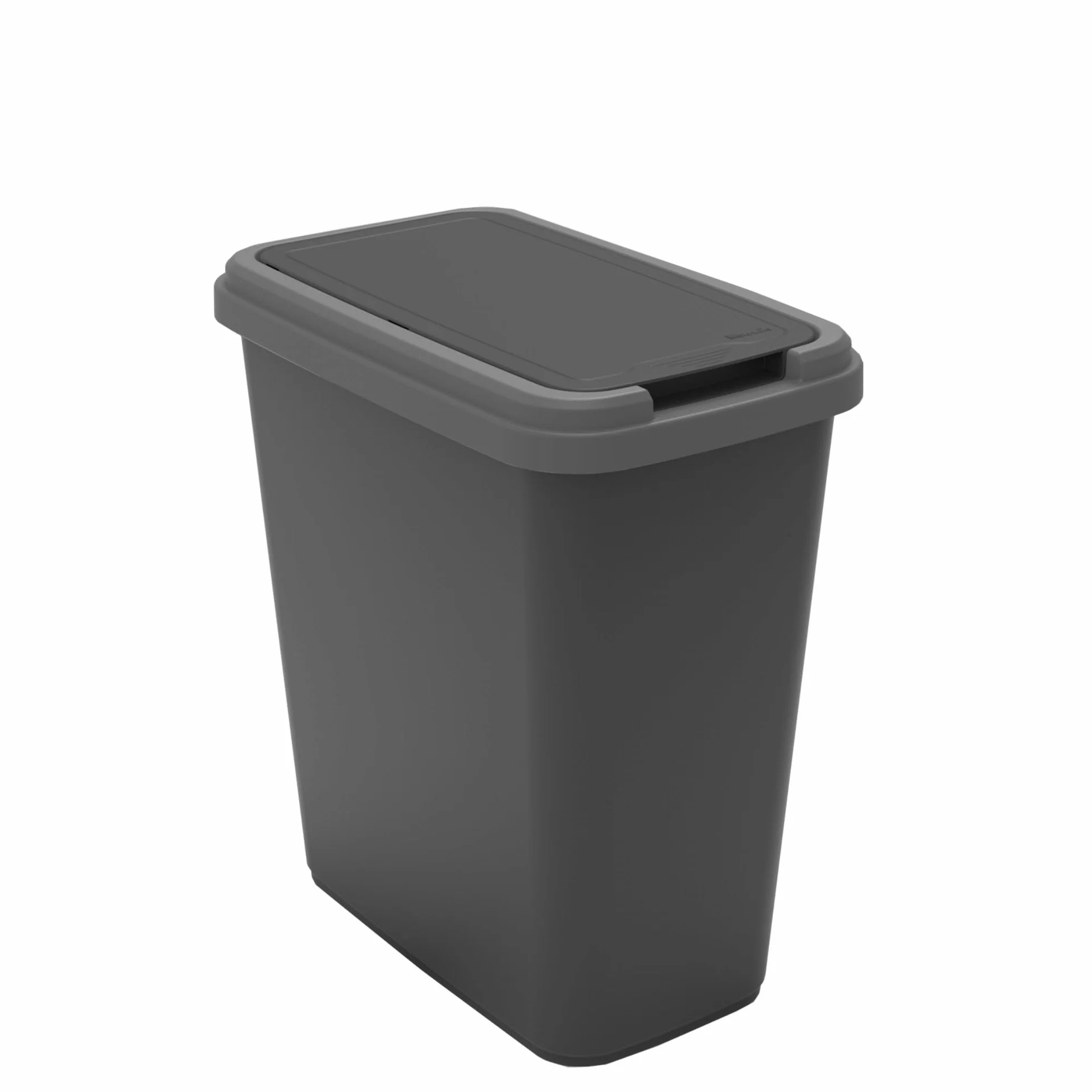 Sundis Green Bin kosz na śmieci do sortowania, 25 l, wewnętrzny, prostokątny, z tworzywa sztucznego pochodzącego z recyklingu, pokrywa na bujane lub stałe, z naklejkami do kuchni, biura, pralni,