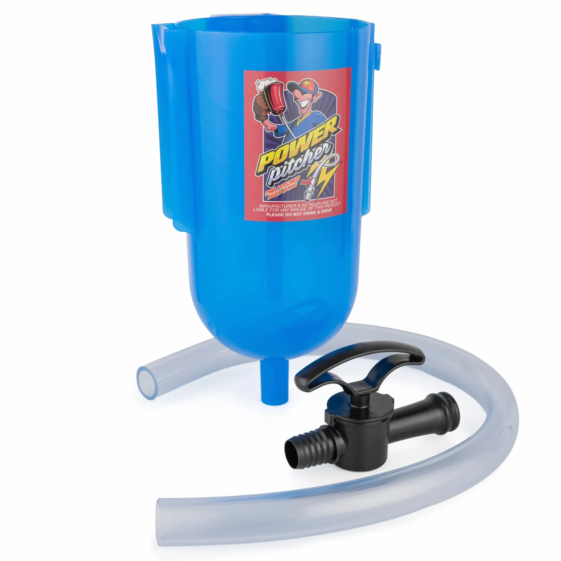 Beer Bong | lejek do piwa premium | 2 litry | z uchwytem | wraz z nowym zaworem | Beer Bong | lejek do picia