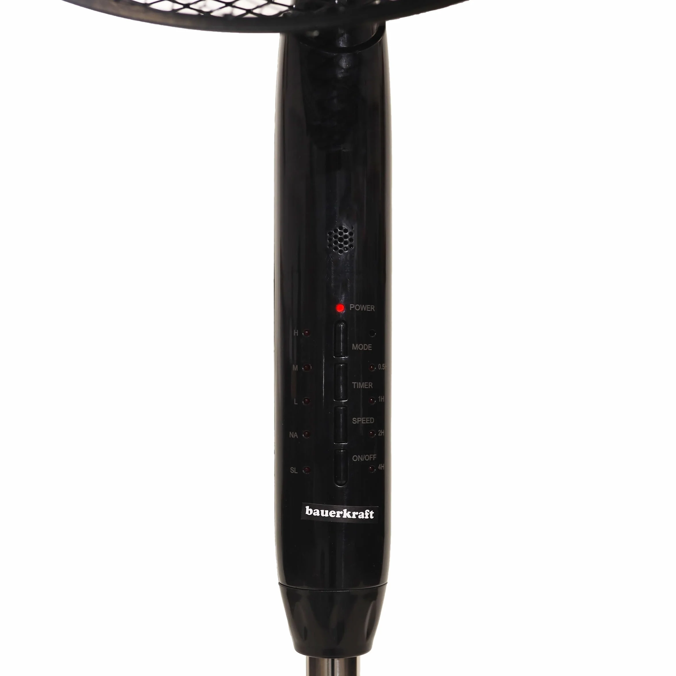 Wentylator podłogowy stojący Bauerkraft 45W czarny 5 łopatek pilot timer 3 tryby