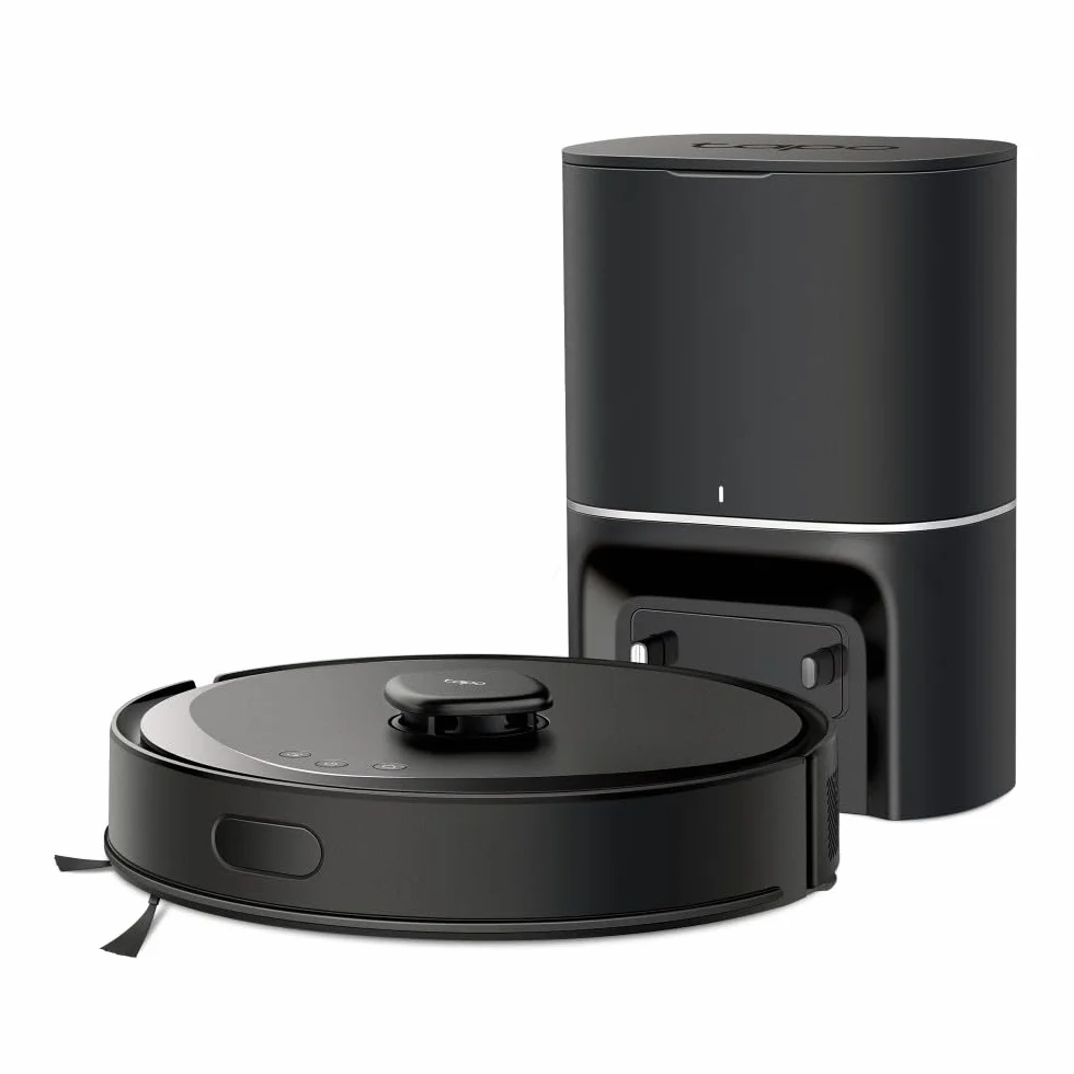 TP-Link Tapo RV30 Max Plus – Robot odkurzająco-mopujący z autoopróżnianiem, 5300Pa, nawigacja LiDAR, mapowanie, obsługa wielu pięter, sterowanie głosowe – idealny do sierści i podłóg twardych