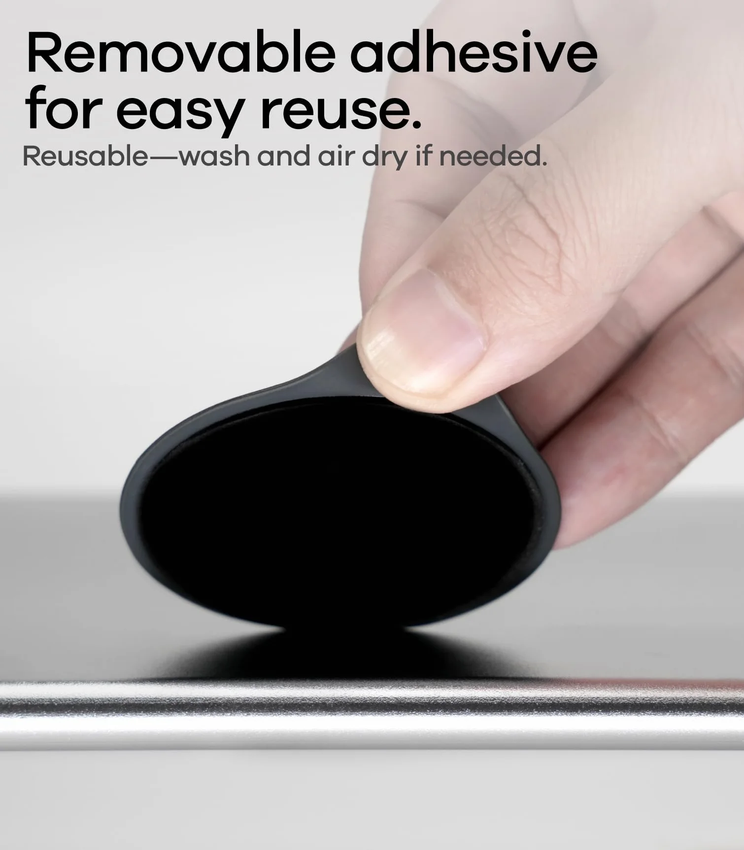 Aulumu AC01 Naklejka do MagSafe Wielofunkcyjna podkładka magnetyczna, Kompatybilna z dwustronnymi akcesoriami magnetycznymi, Wielokrotnego użytku, Do łazienek, lodówek, kuchni, ekranów itp. Szara