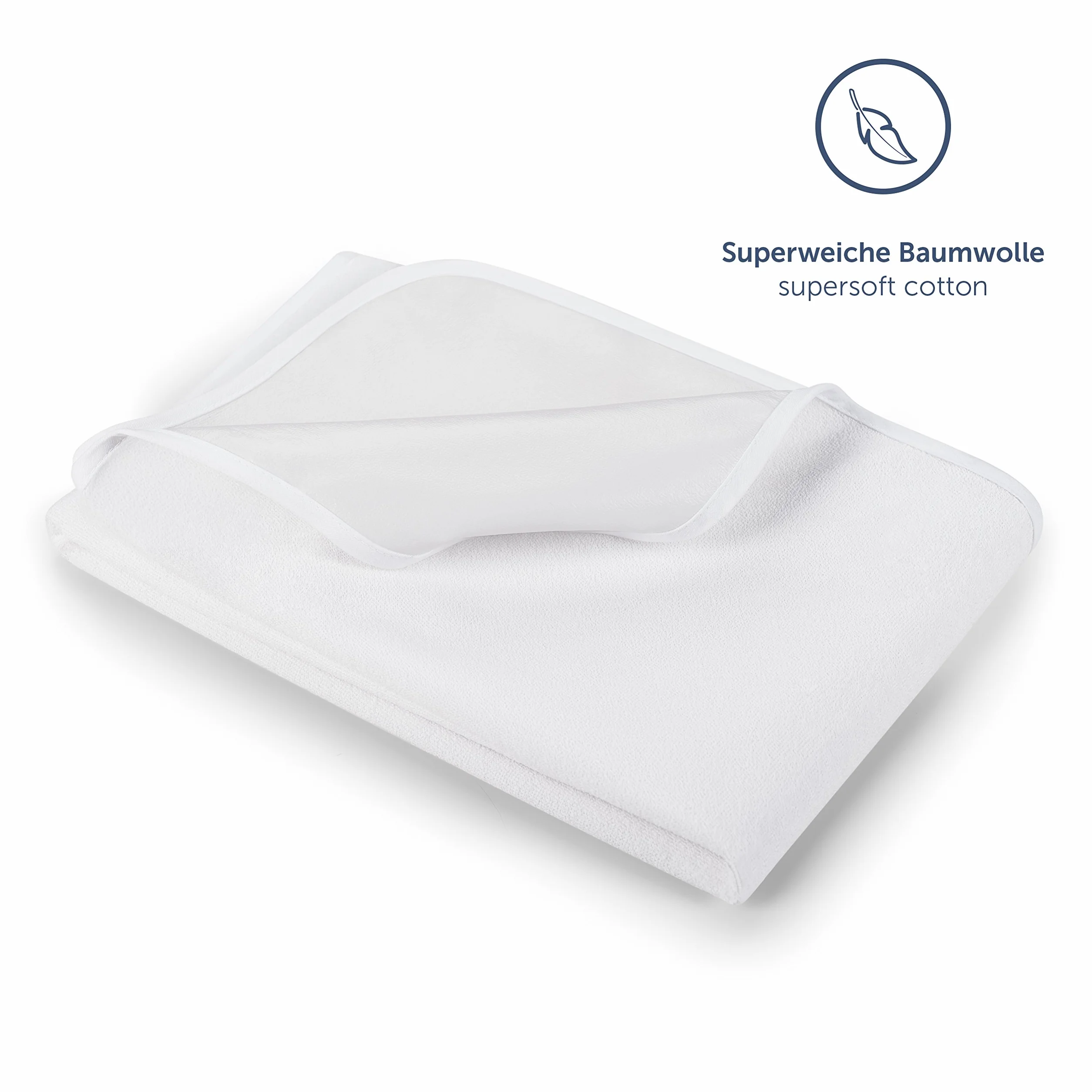 Blumtal® Ochraniacz na materac 90x190 cm - certyfikowana wkładka na nietrzymanie moczu Oeko-Tex, można prać - wodoodporna nakładka na materac - wodoodporna ochrona materaca